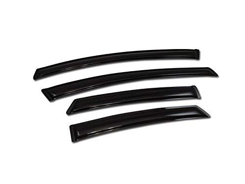 4pcs Smoke Window Visors for 2010-2014 Toyota Prius - Front & Rear Windshield Rain Guards & Sun Deflectors - Perfect for All-Weather Protection & Driving Comfort