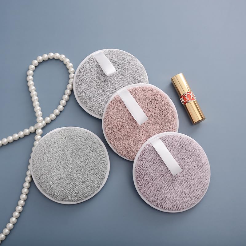 Eco-Friendly Reusable Makeup Remover Pads - 3 Pack Washable Microfiber Face Cloths for All Skin Types | Gentle Makeup Eraser & Cleansing Pads | Perfect for Travel, Daily Skincare & Sustainable Beauty Routine