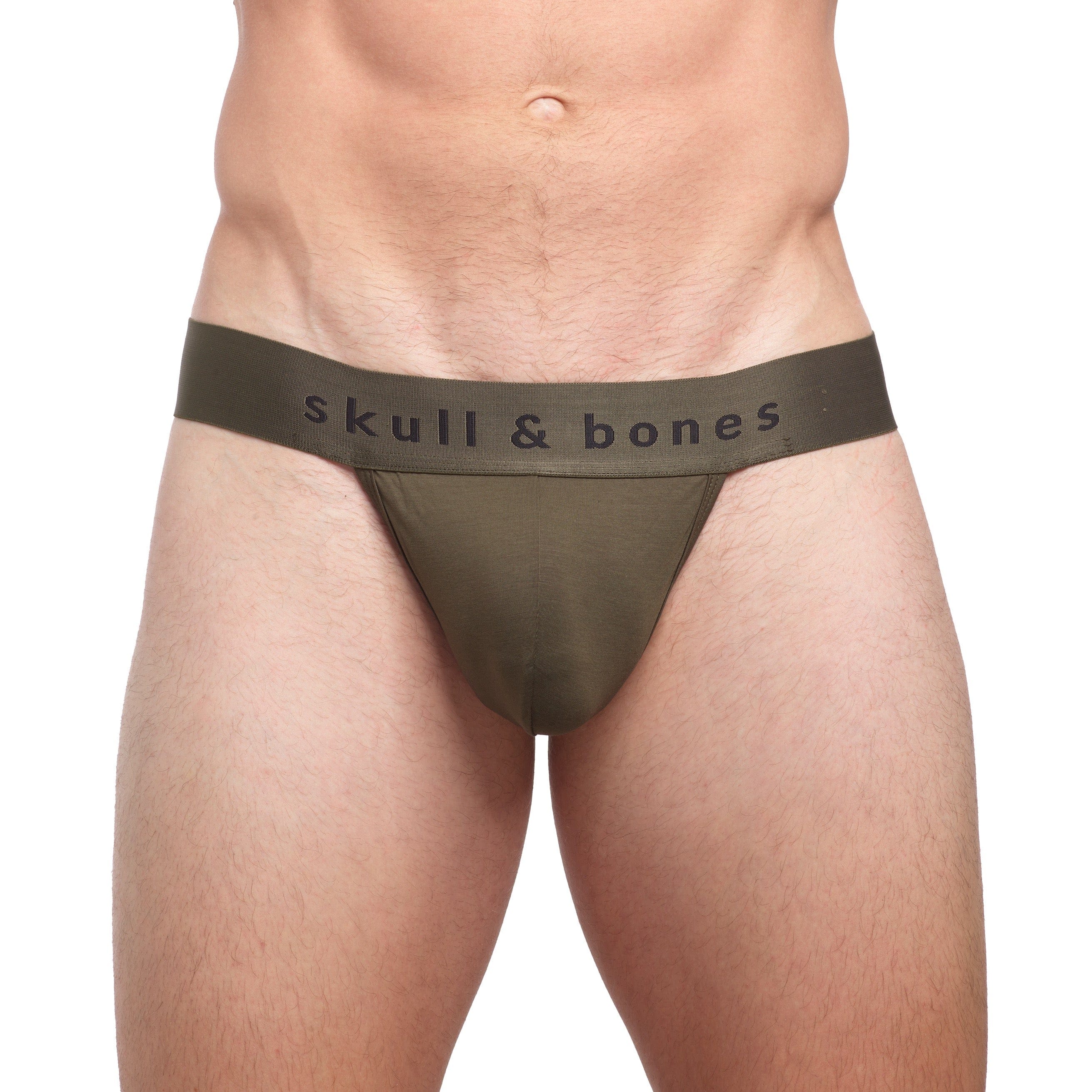 Just the Bones Thong in Army Green - Comfortable & Stylish Women's Underwear for Everyday Wear & Loungewear