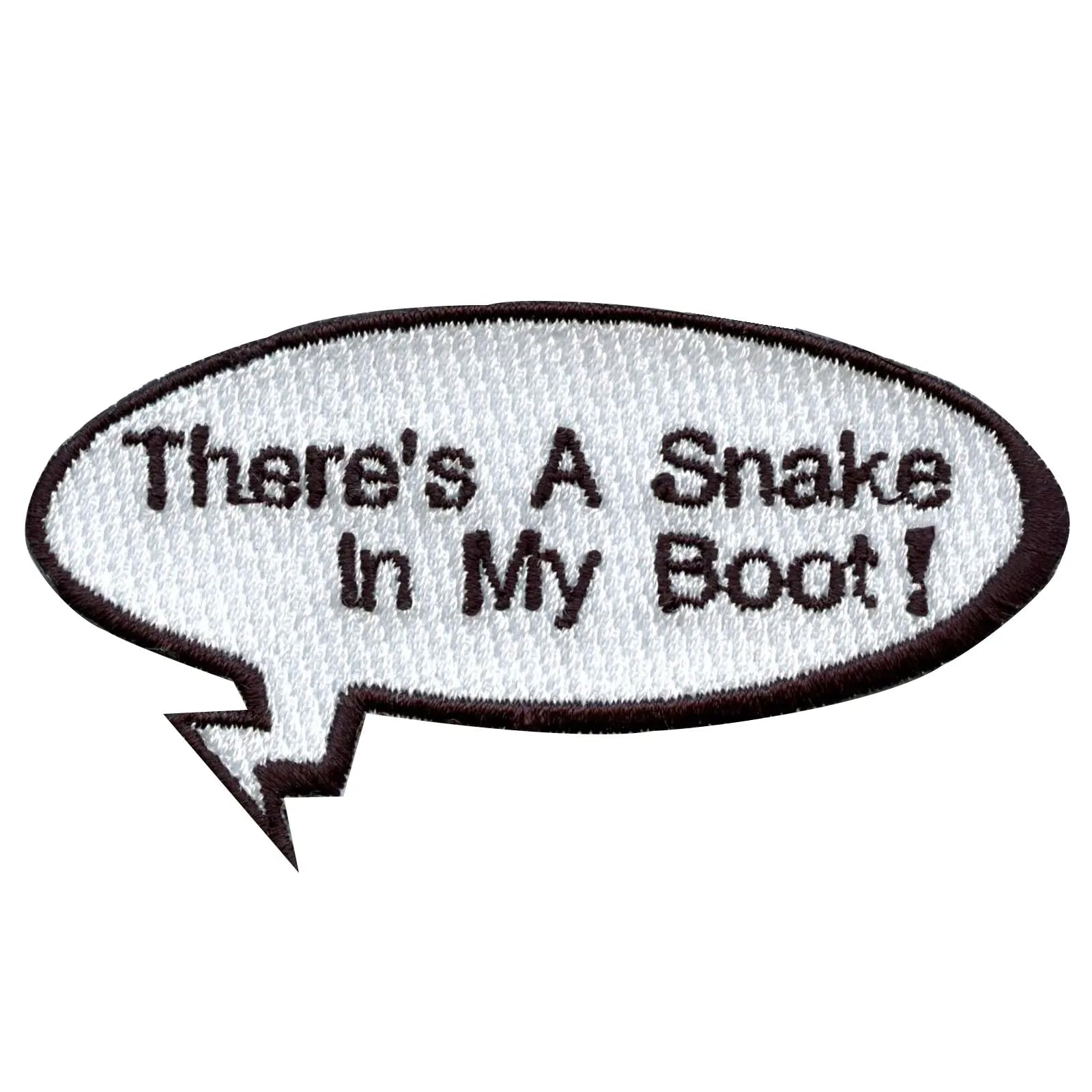 Toy Story Snake in My Boot Embroidered Iron-On Patch - Perfect for Denim Jackets, Backpacks, and DIY Costume Accessories