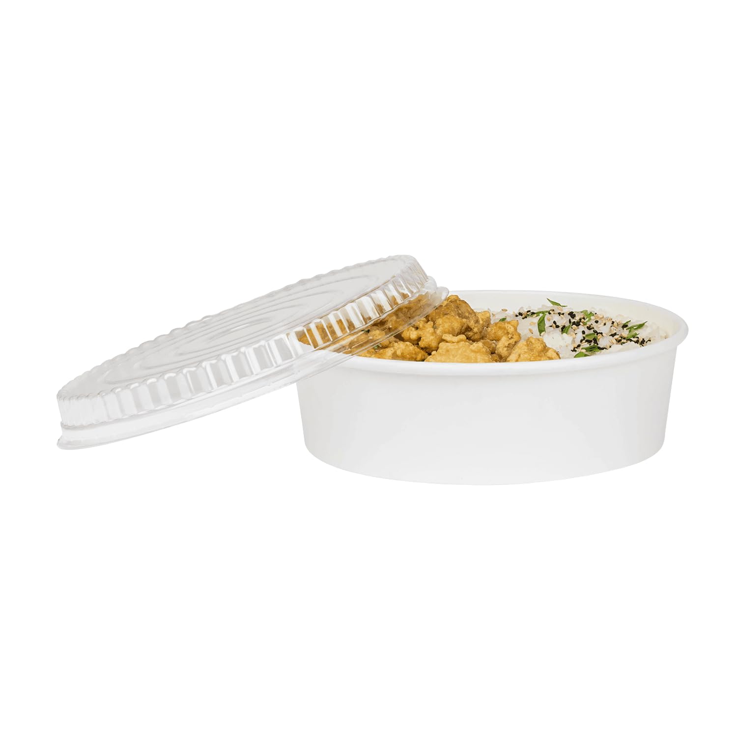 Karat FP-PSB48 48 oz. Paper Short Buckets (Case of 270) - Disposable Food Containers for Takeout, Catering & Bulk Storage - Perfect for Restaurants, Cafes & Events