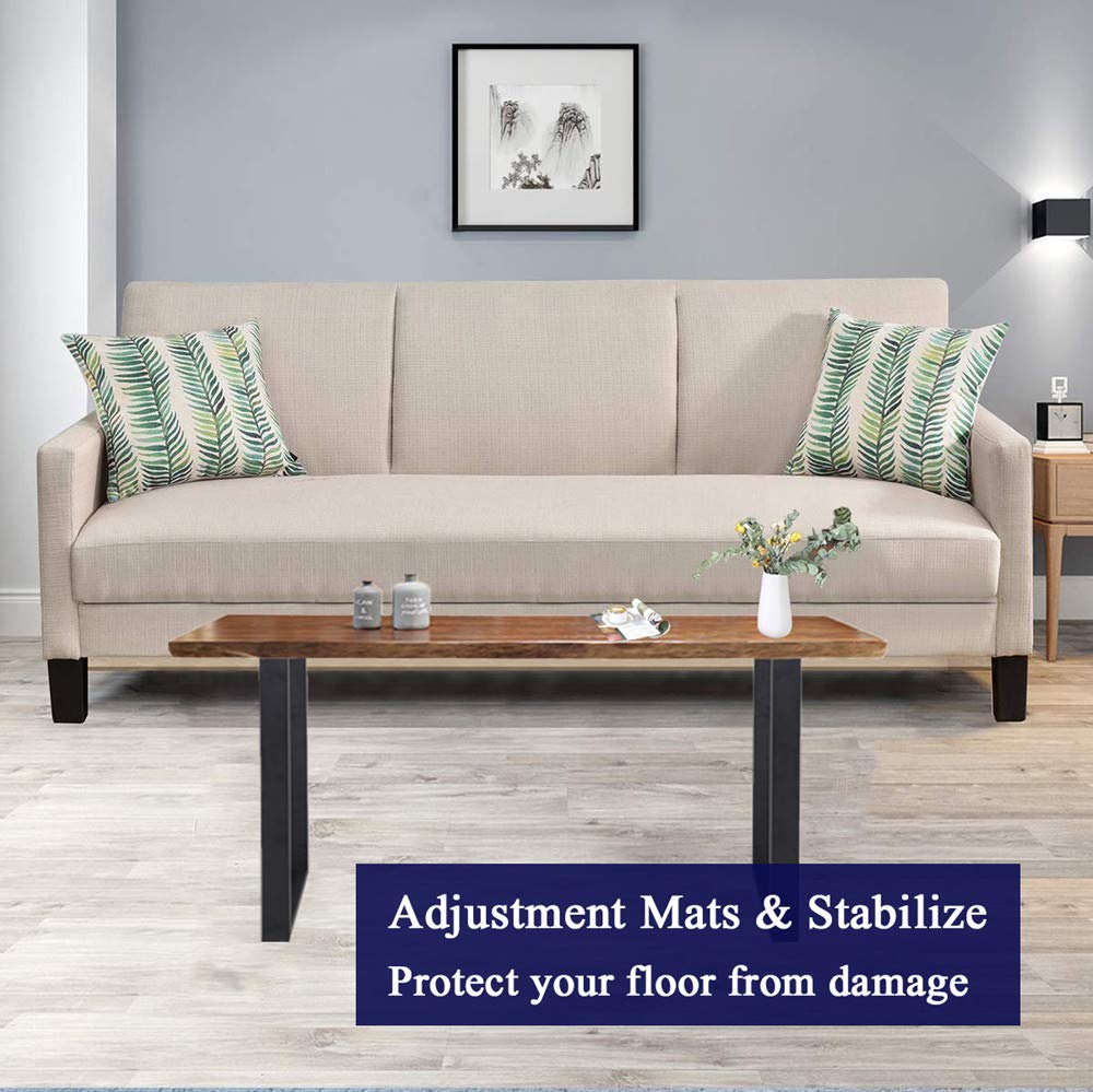 Heavy Duty Black Metal Table Legs Set - 28