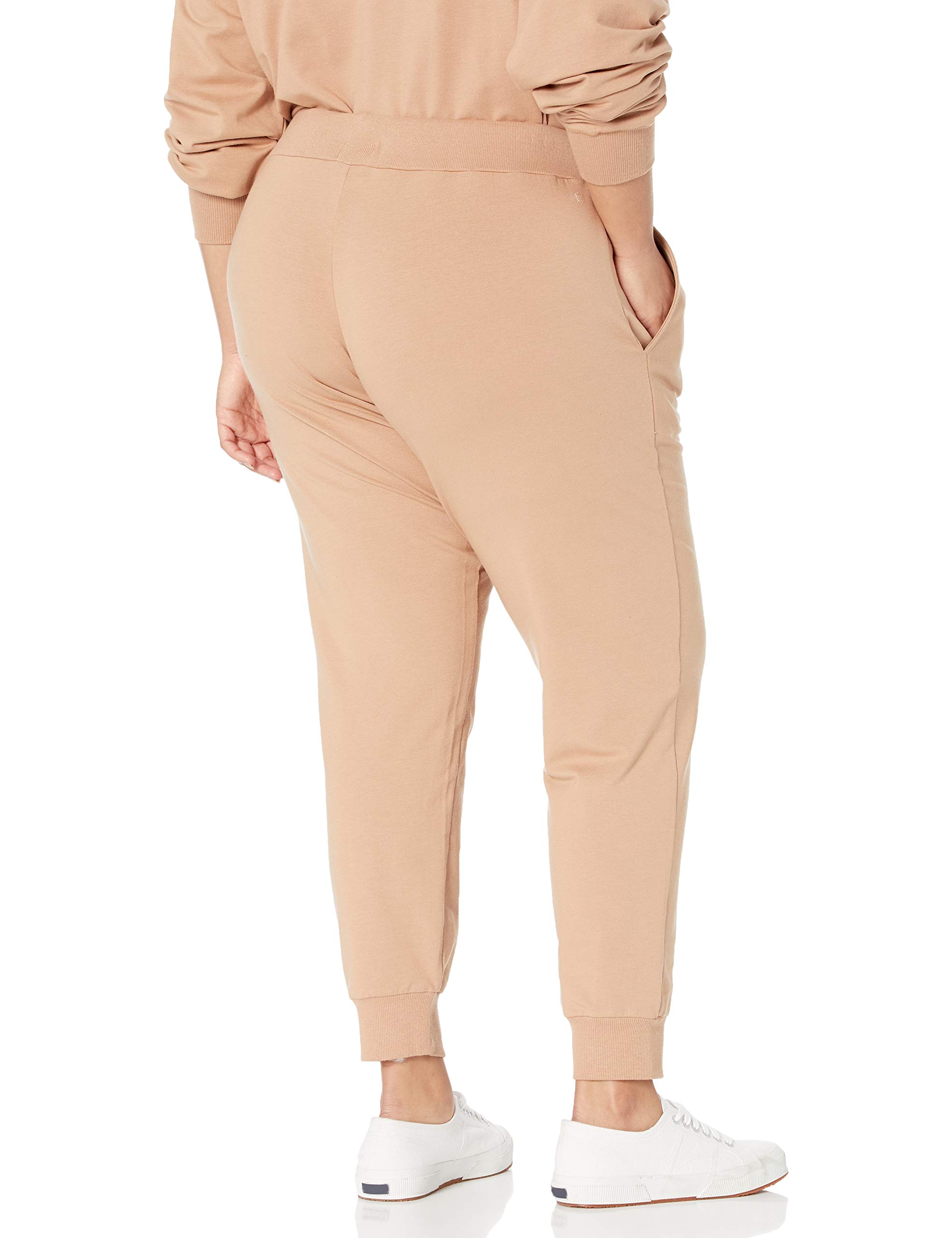The Drop Women's Grace Supersoft Stretch Rib-Cuff Jogger Pants - Comfortable Lounge & Workout Pants for Yoga, Running, and Casual Wear
