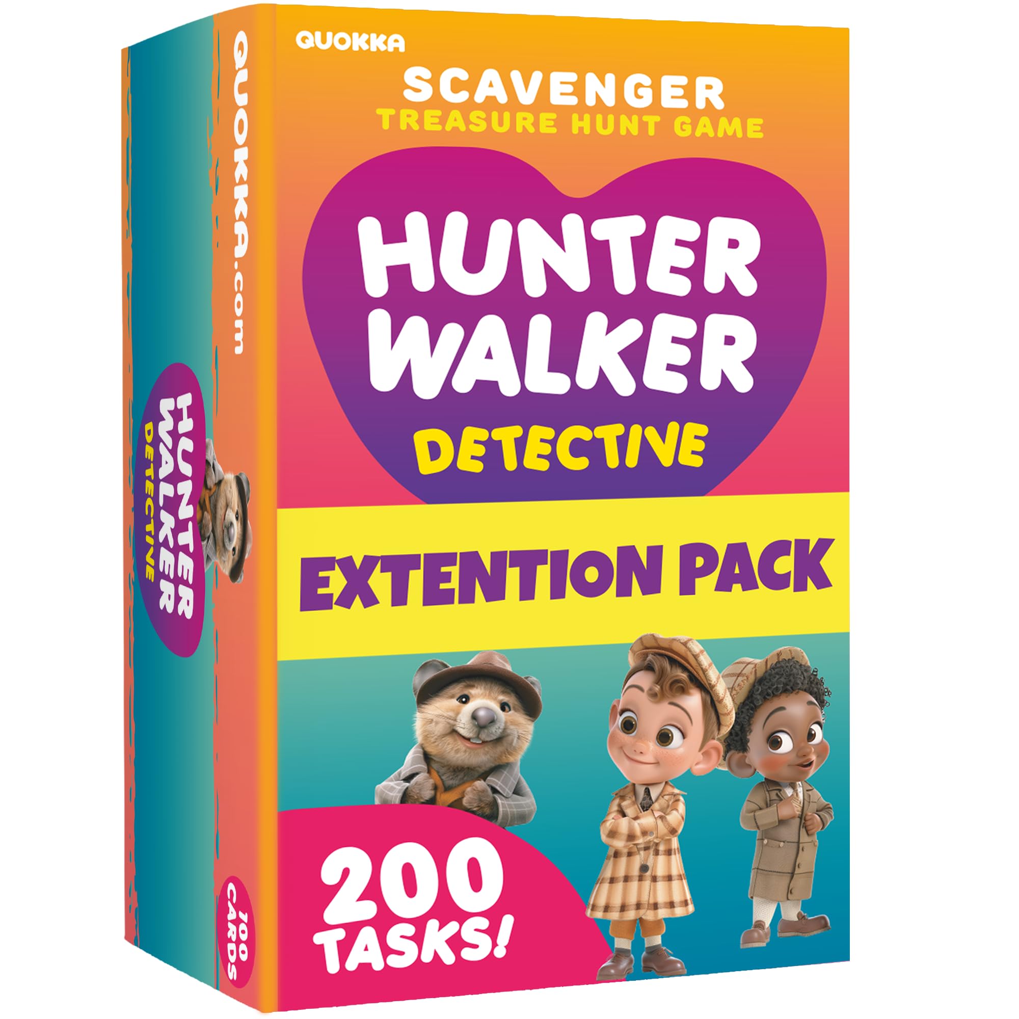 Quokka Scavenger Hunt Game for Kids Ages 4-8 - 200 Fun Indoor & Outdoor Activities - Camping & Backyard Adventure Toys for Boys Girls 3-6 Years Old - Family Travel Pocket Games for Road Trips, Birthday Parties & Outdoor Exploration