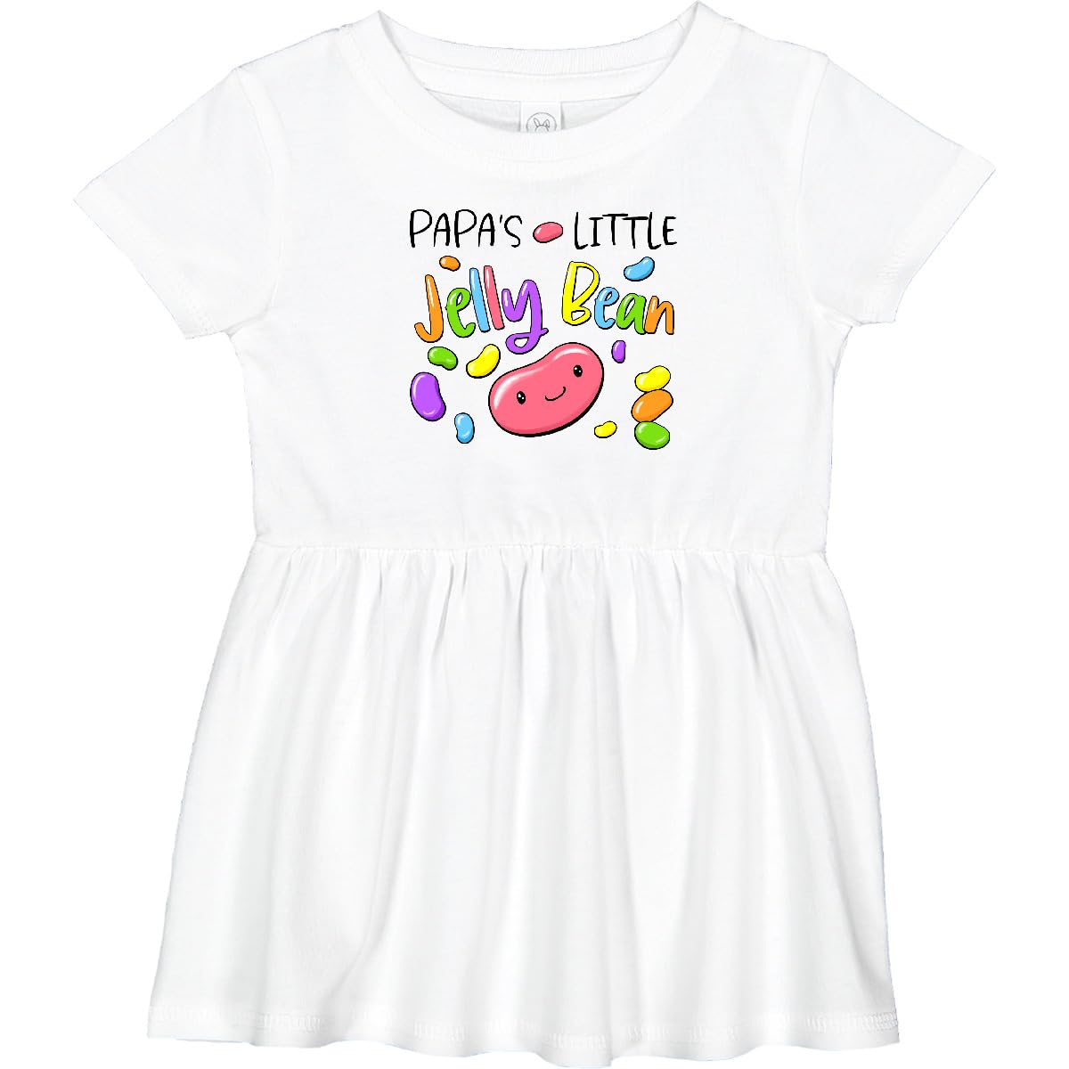 Inktastic Papa's Little Jellybean Cute Easter Candy Infant Dress - Adorable Baby Girl Outfit for Easter Photos, Holiday Parties & Family Gatherings