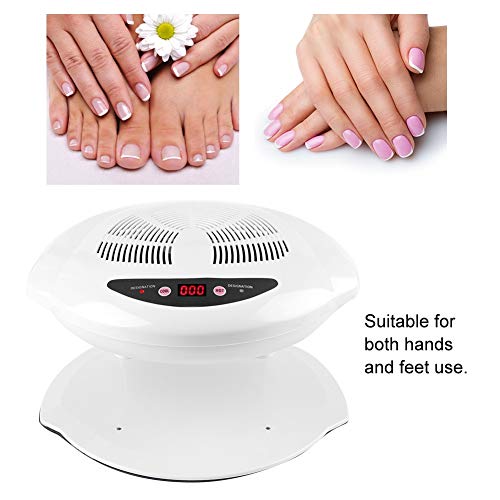 Fast Drying Nail Polish Dryer Fan - Hot & Cold Air Manicure Tool for Home & Salon Use, 110V - Perfect for Gel, Acrylic Nails & Quick Fixes