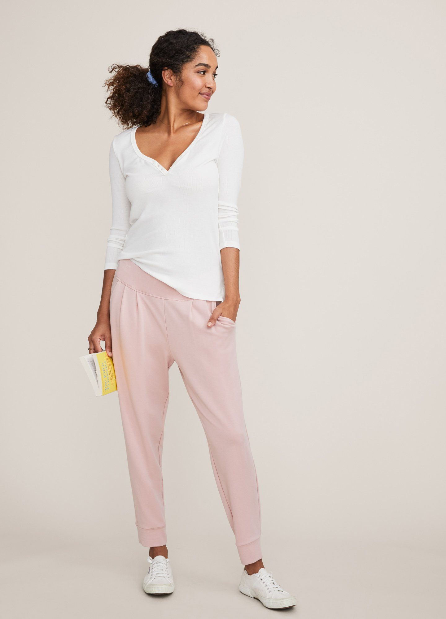 Softest Rib Relaxed Nursing Henley for Women - Comfortable Maternity & Nursing Top for Breastfeeding Moms - Perfect for Casual Wear, Lounging & Mother-Baby Bonding Time