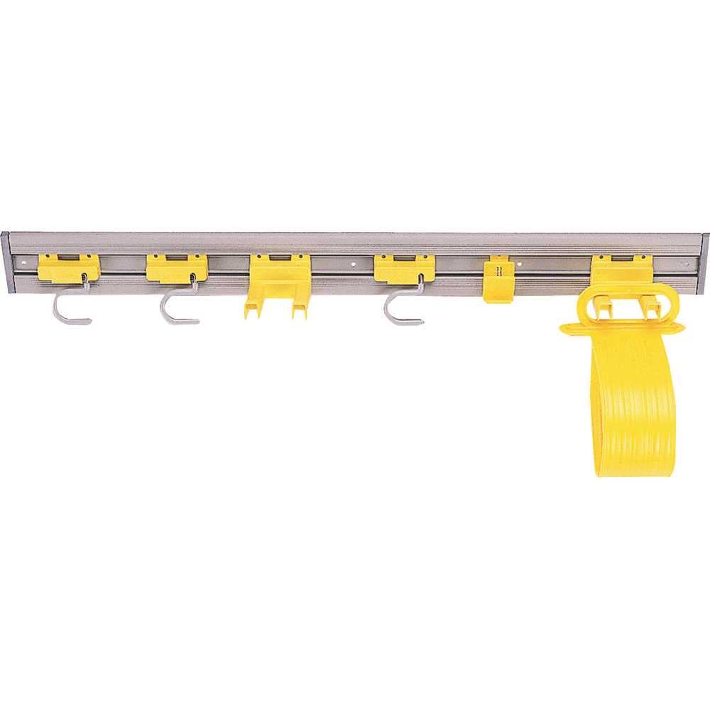 Rubbermaid RCP199300GY Closet Organizer & Tool Holder - Space Saving Storage Solution for Home, Garage, and Office Organization