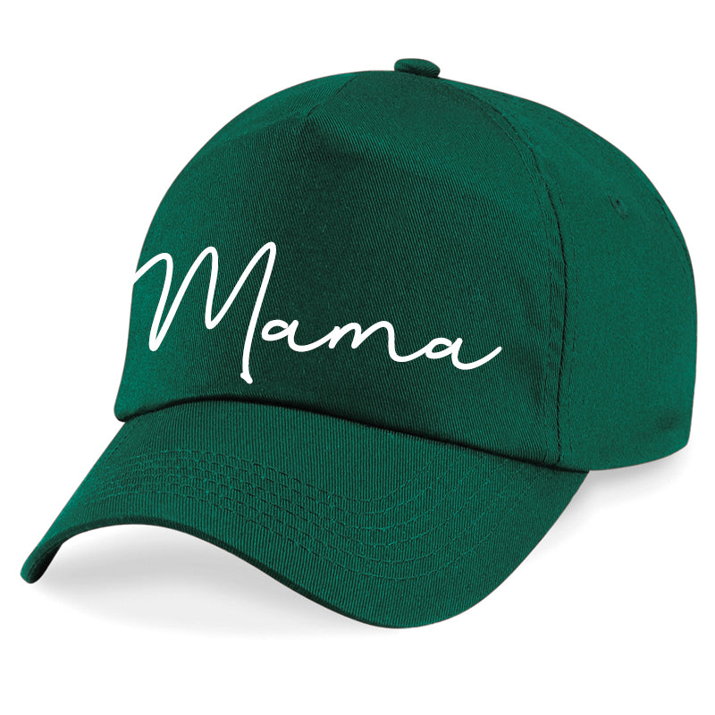 Basics Mama Script Cap (MRK X) - Stylish Baseball Hat for Women - Perfect for Casual Outfits, Sports & Outdoor Activities