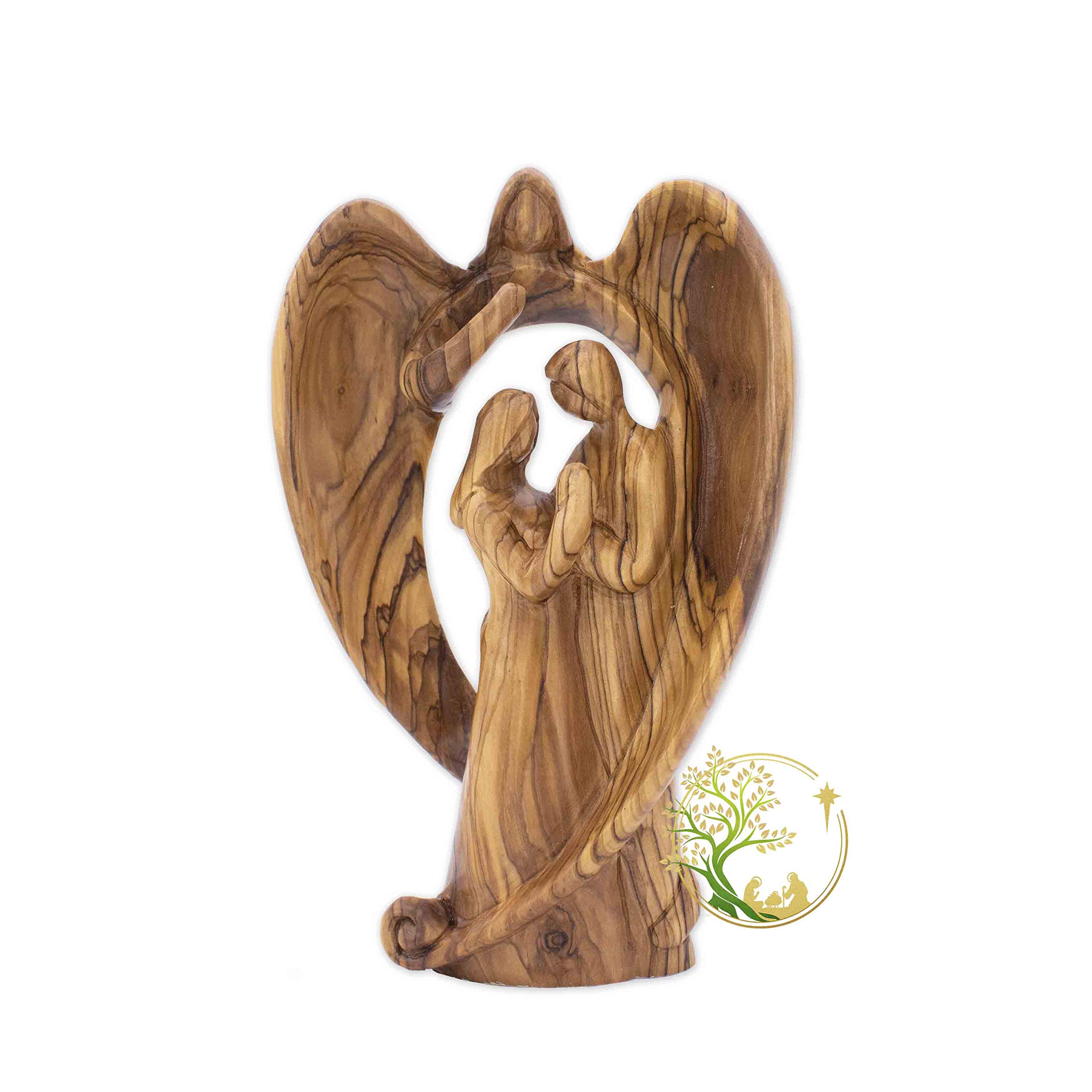 Wedding Couple Statue - Romantic Wooden Figurine for Engagement, Anniversary & Religious Gifts | Perfect Wedding Gift for Couples | Home Decor & Wedding Table Centerpiece