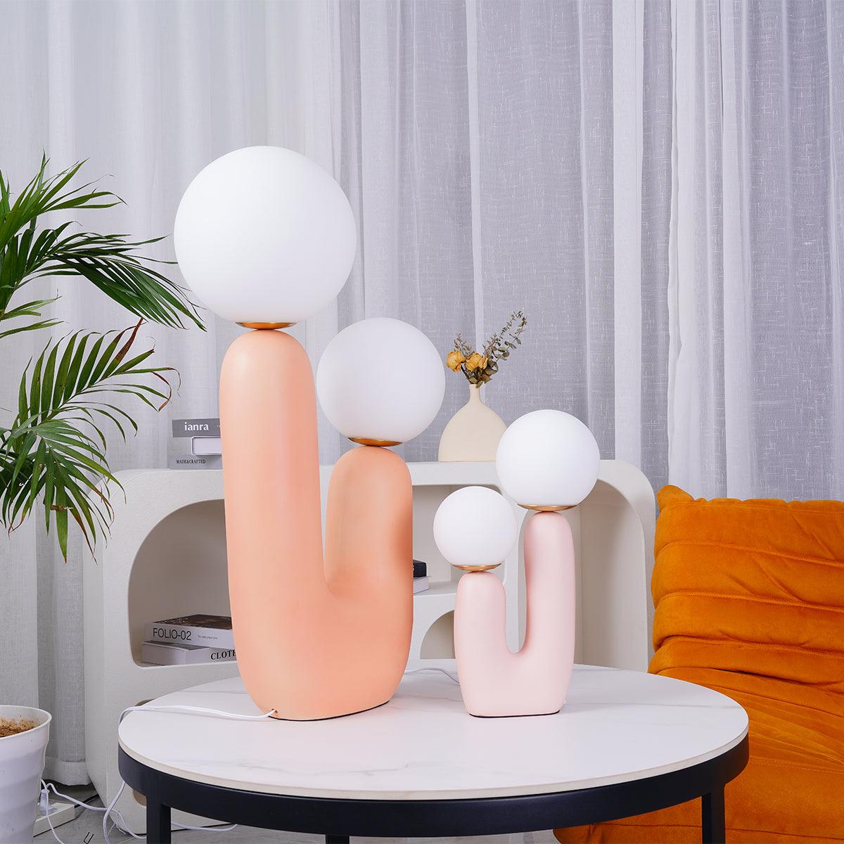 Oo Rough Table Lamp - Modern Industrial Bedside Lighting for Living Room, Bedroom & Office - Dimmable LED Desk Lamp with Adjustable Brightness