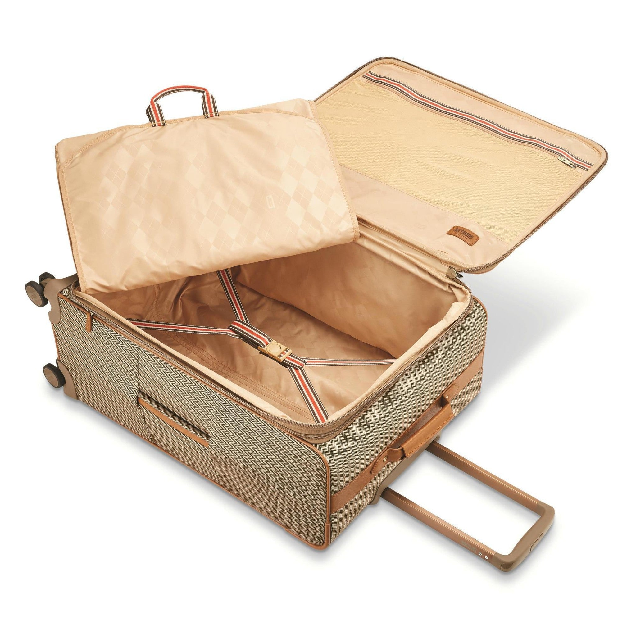 Hartmann Herringbone Deluxe Expandable Spinner Carry-On Luggage - Lightweight Suitcase for Business Travel & Weekend Getaways