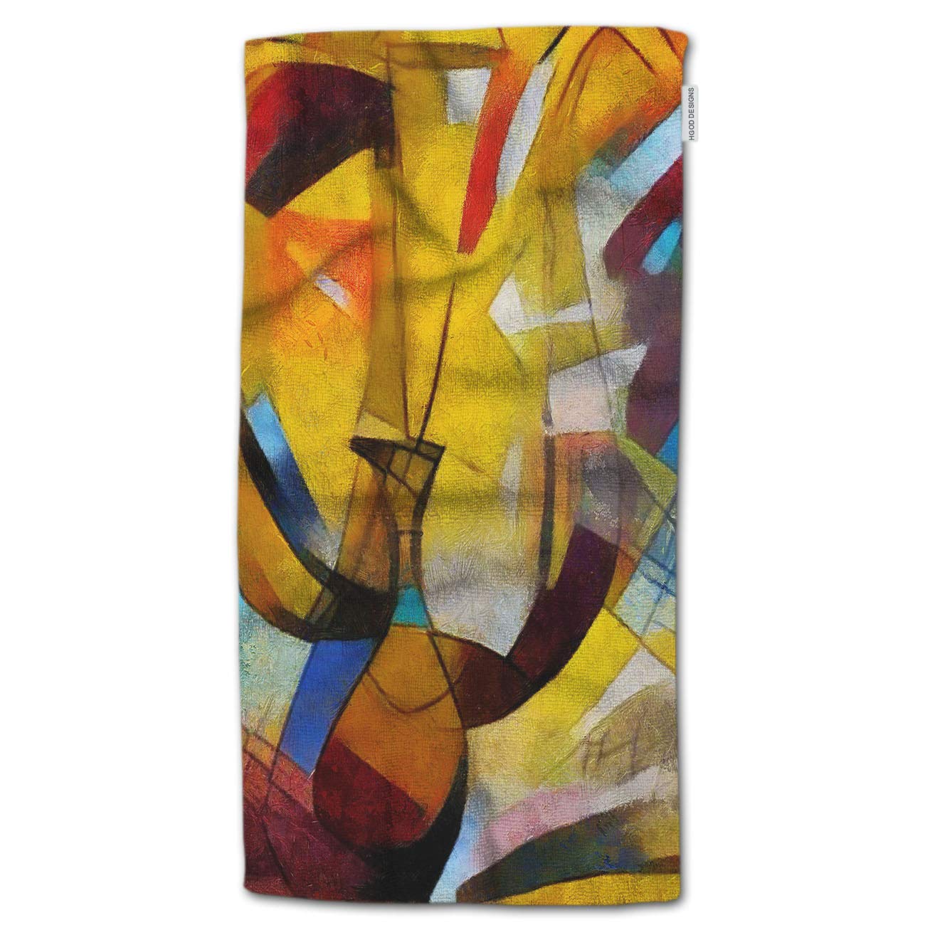 HGOD DESIGNS Picasso-Inspired Abstract Art Bath Towel | Premium Soft Microfiber (64