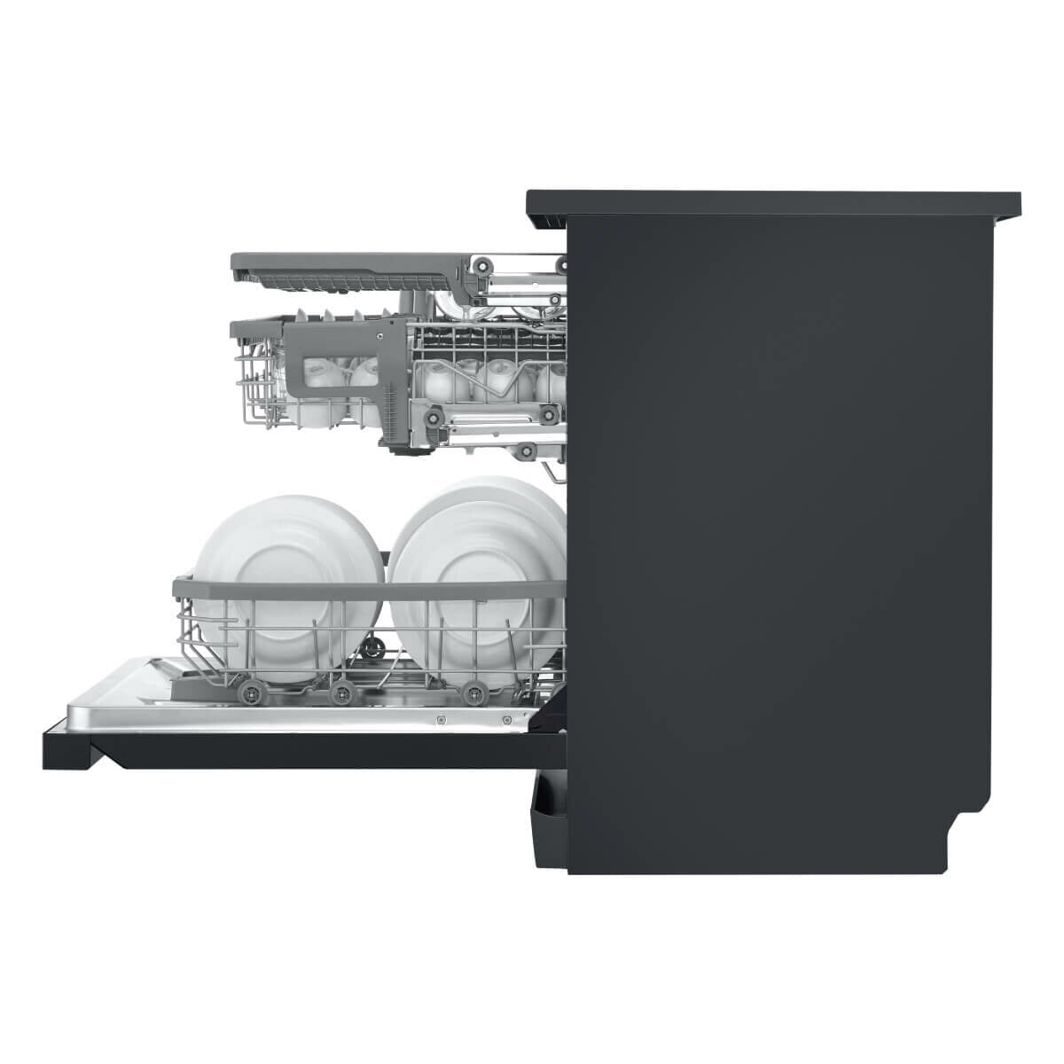 LG 15 Place QuadWash Dishwasher - Matte Black Finish with TrueSteam Technology (Model XD3A25MB) | Energy Efficient, Ultra Quiet Operation for Modern Kitchens