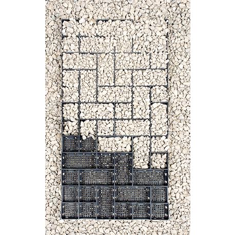 Permeable Gravel Pavers (4-Pack) - DIY Driveway, Patio & Storage Pad Solution for Landscaping & Outdoor Projects - Yardfully