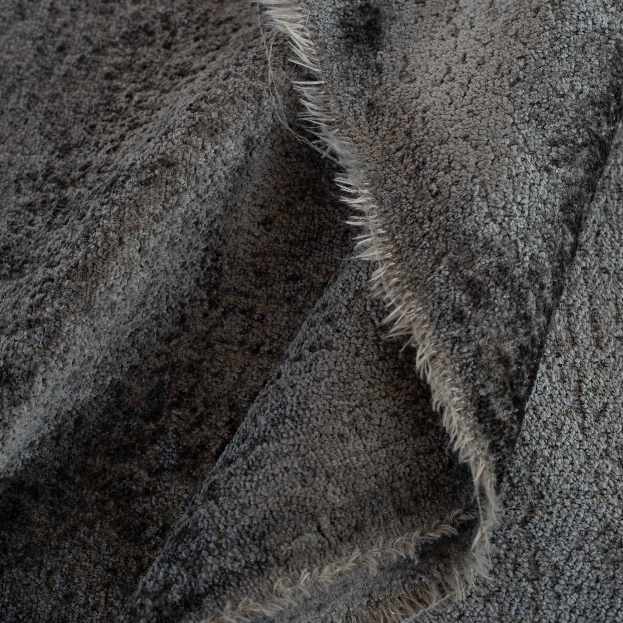 Premium Ginsberg Velvet Fabric in Pewter - Soft Luxury Upholstery Material for Sofas, Chairs & Home Decor Projects