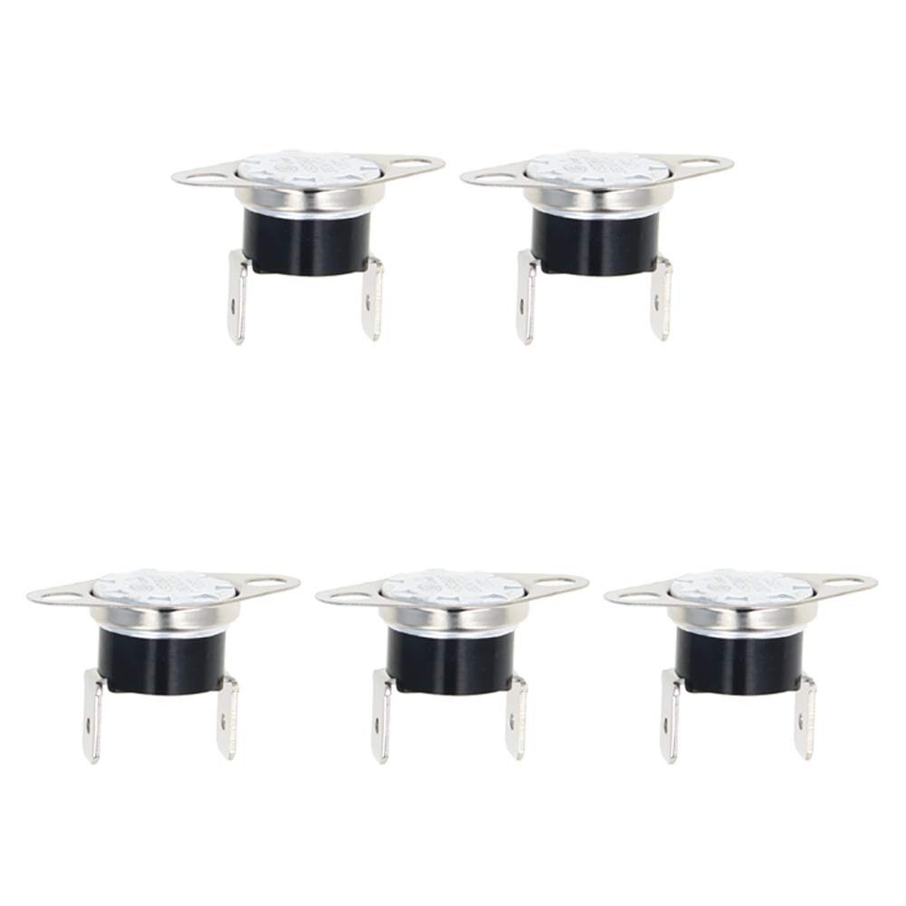 Fielect 5Pcs KSD301 Thermostat 105°C/221°F NC Adjustable Snap Disc Limit Control Switch for Microwave Oven, Refrigerator & Home Appliances - Thermal Protection Switch for Safety & Temperature Control