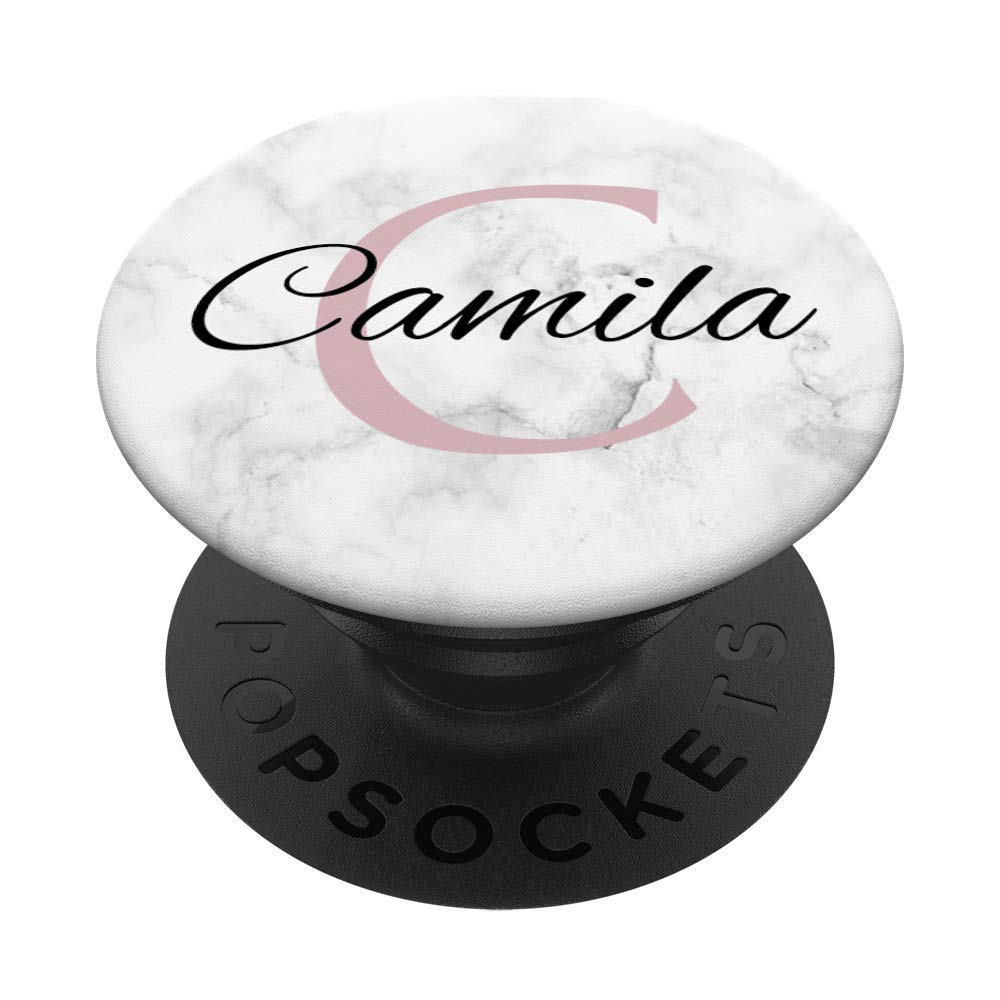 Camila Rose Pink Glamour Monogram Initial Necklace for Girls | Personalized C Letter Jewelry Gift for Teen Girls | Birthday, Graduation, Valentine's Day Present