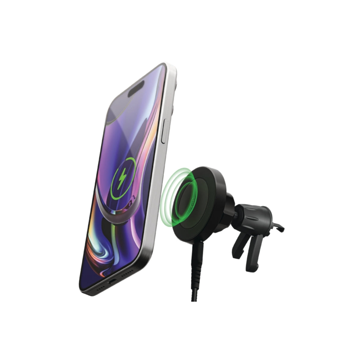 3sixT Magnetic Wireless Car Charger Vent Mount - Fast Charging, MagSafe Compatible for iPhone 14/13/12 - Perfect for Hands-Free Driving & GPS Navigation