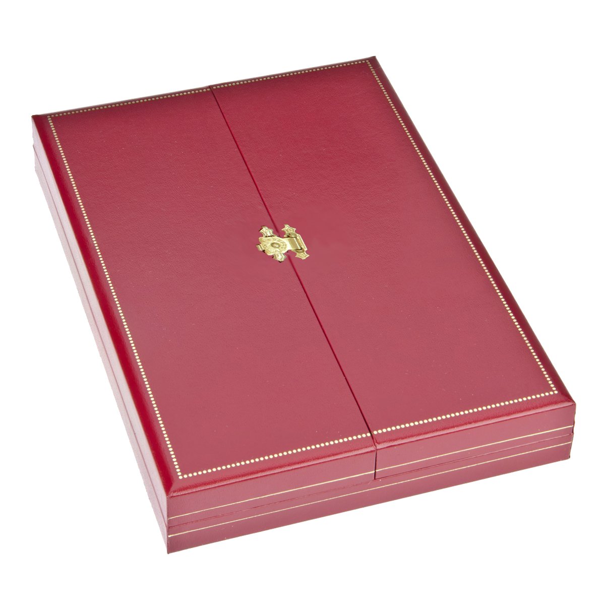 Classic Red Leatherette Necklace Gift Box - Elegant Jewelry Packaging for Necklaces, Perfect for Birthdays, Anniversaries & Valentine's Day Gifts