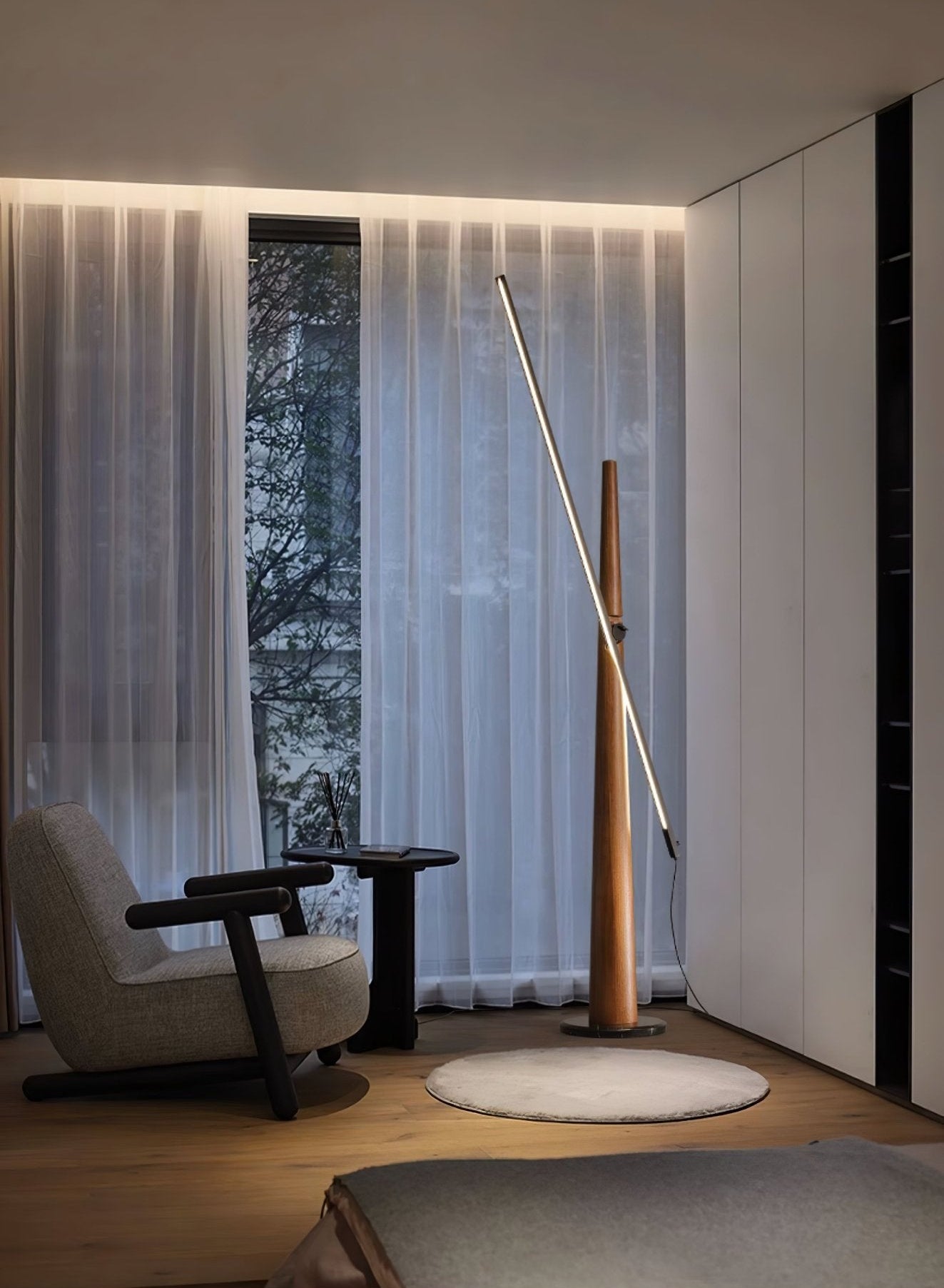 Modern Equora Floor Lamp - Adjustable Brightness LED Standing Light for Living Room, Bedroom & Office - Perfect for Reading, Working & Relaxing
