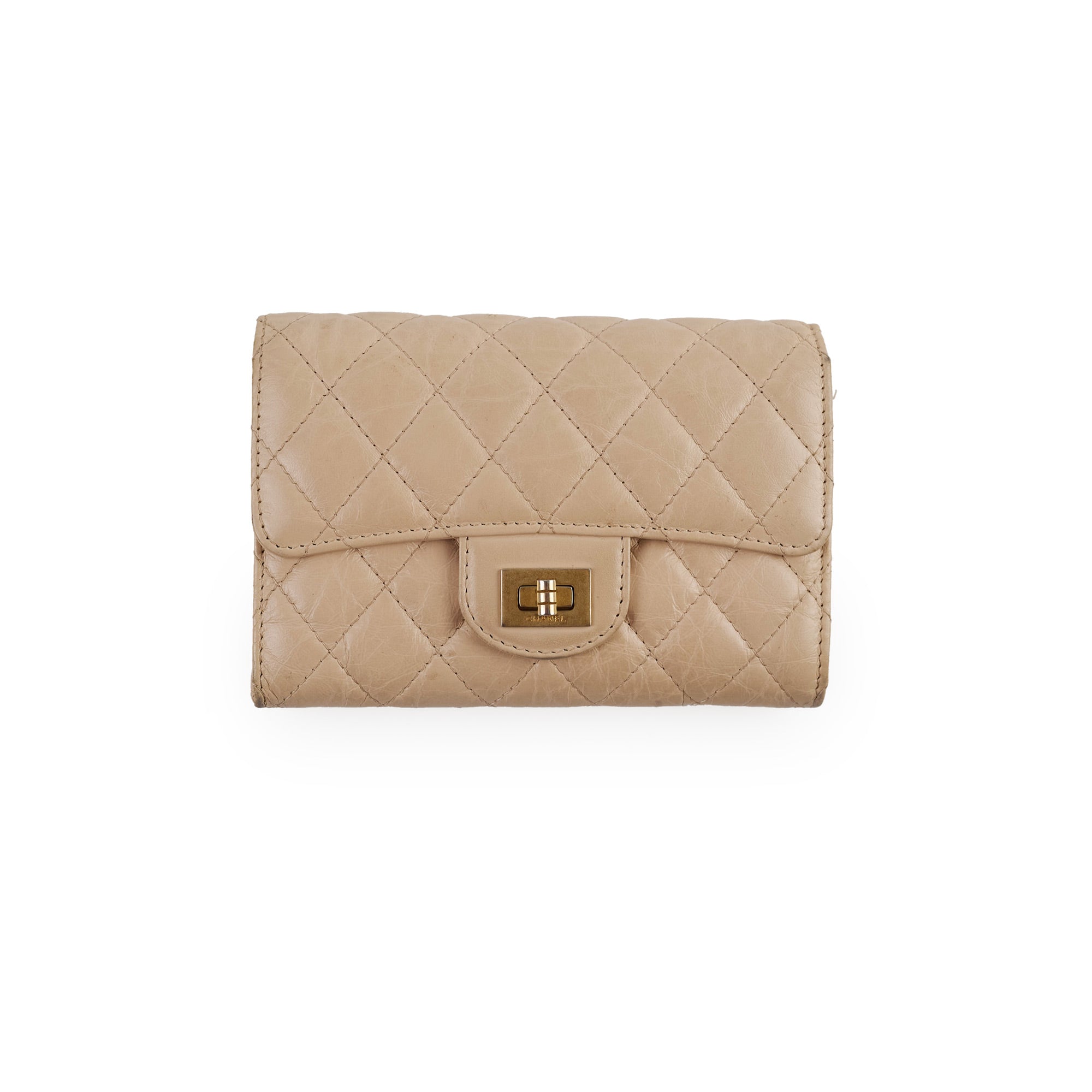 Chanel Reissue 2.55 Wallet in Beige - Classic Flap Bag with Chain Strap for Women | Perfect for Everyday Use, Travel & Special Occasions