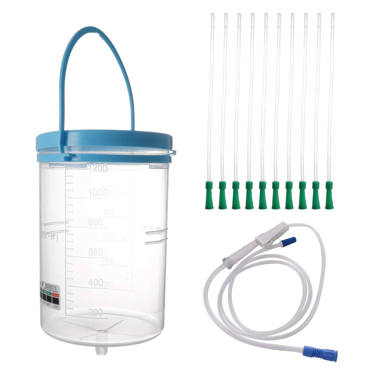 HEALLILY 1200ML Enema Kit for Colon Cleansing - Home Use for Women & Men