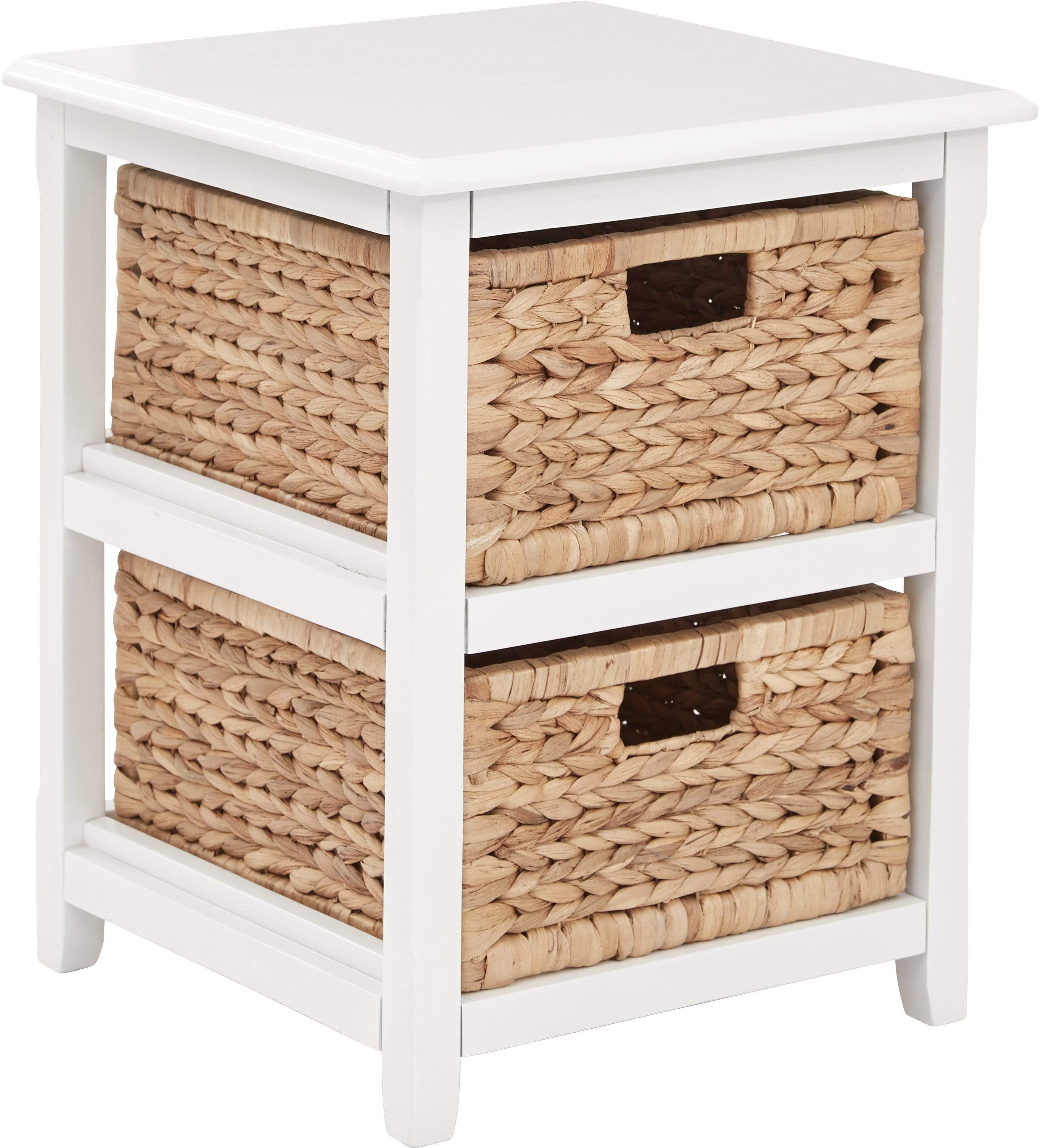 Office Star OSP Designs Seabrook 2 Tier Storage Unit [SBK4512A] - Space-Saving Organizer for Office Supplies, Books & Home Decor - Perfect for Home Office, Classroom or Dorm Room Organization