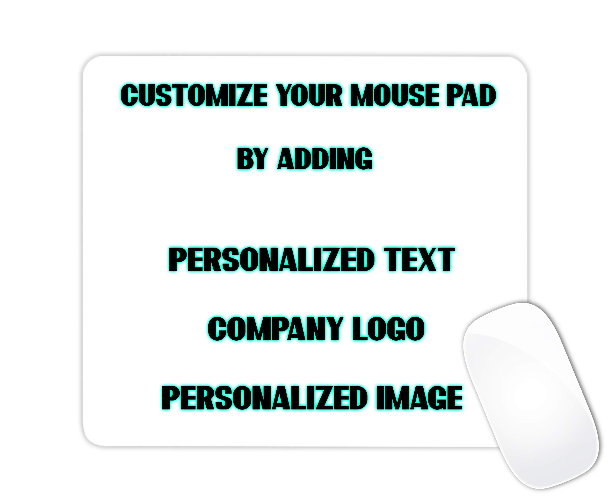 Custom Mouse Pad with Logo & Personalized Text | Premium Non-Slip Office Desk Mat | Ideal for Business Gifts, Gaming & Home Office Use