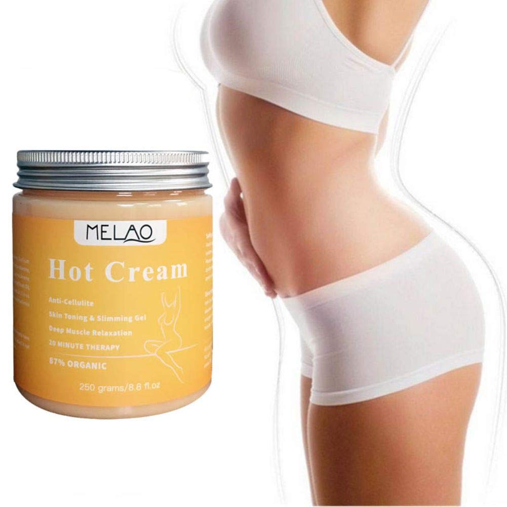 Best Anti Cellulite Cream for Weight Loss - 250g Organic Slimming & Firming Body Serum | Hot Fat Burning Cream for Arms, Legs & Belly | Natural Body Shaping Treatment for Women | Perfect for Post-Workout Recovery & Spa Days