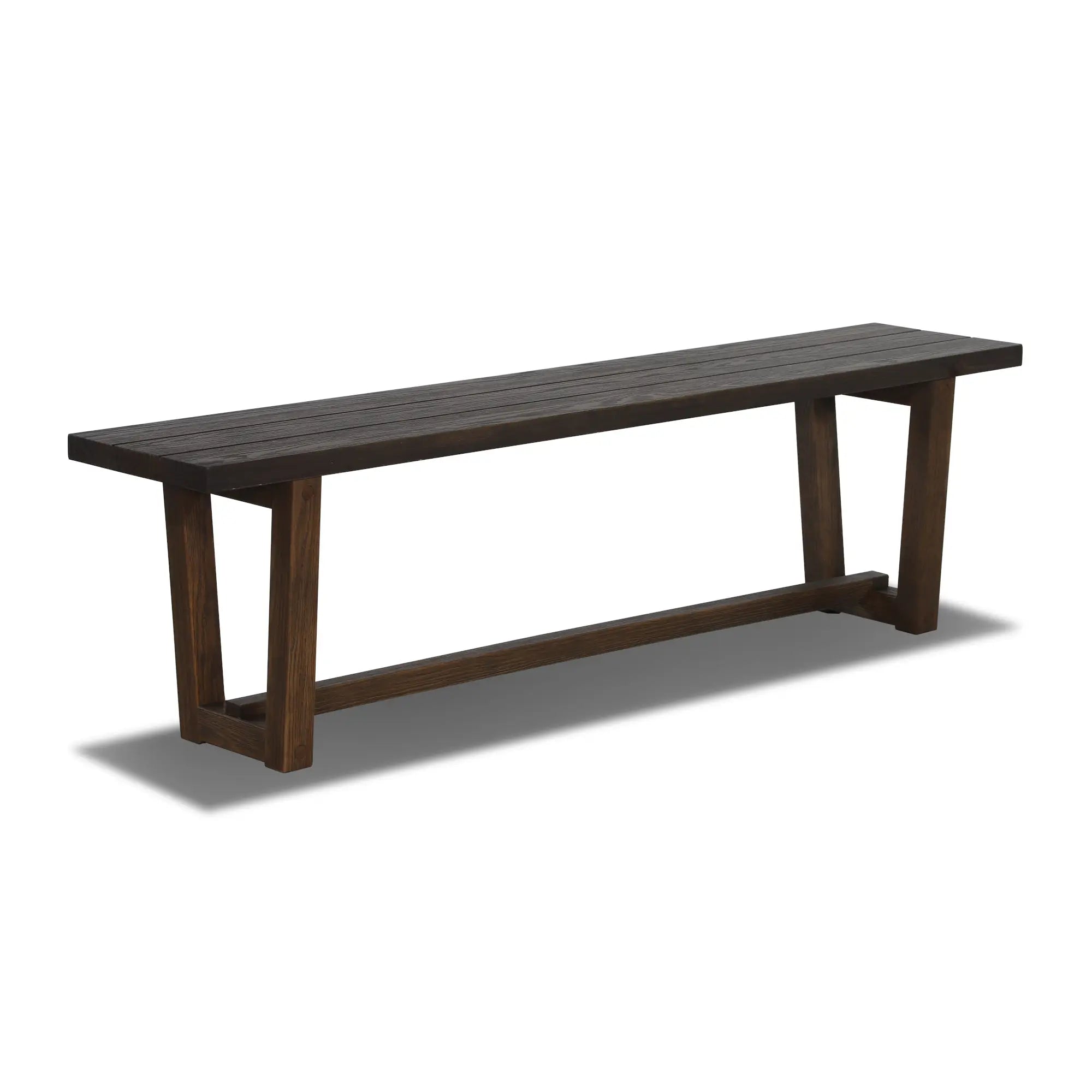 Solid Wood Bench - Cascais Style Handcrafted Wooden Bench for Patio, Garden, or Entryway - Durable & Weather-Resistant Outdoor Seating