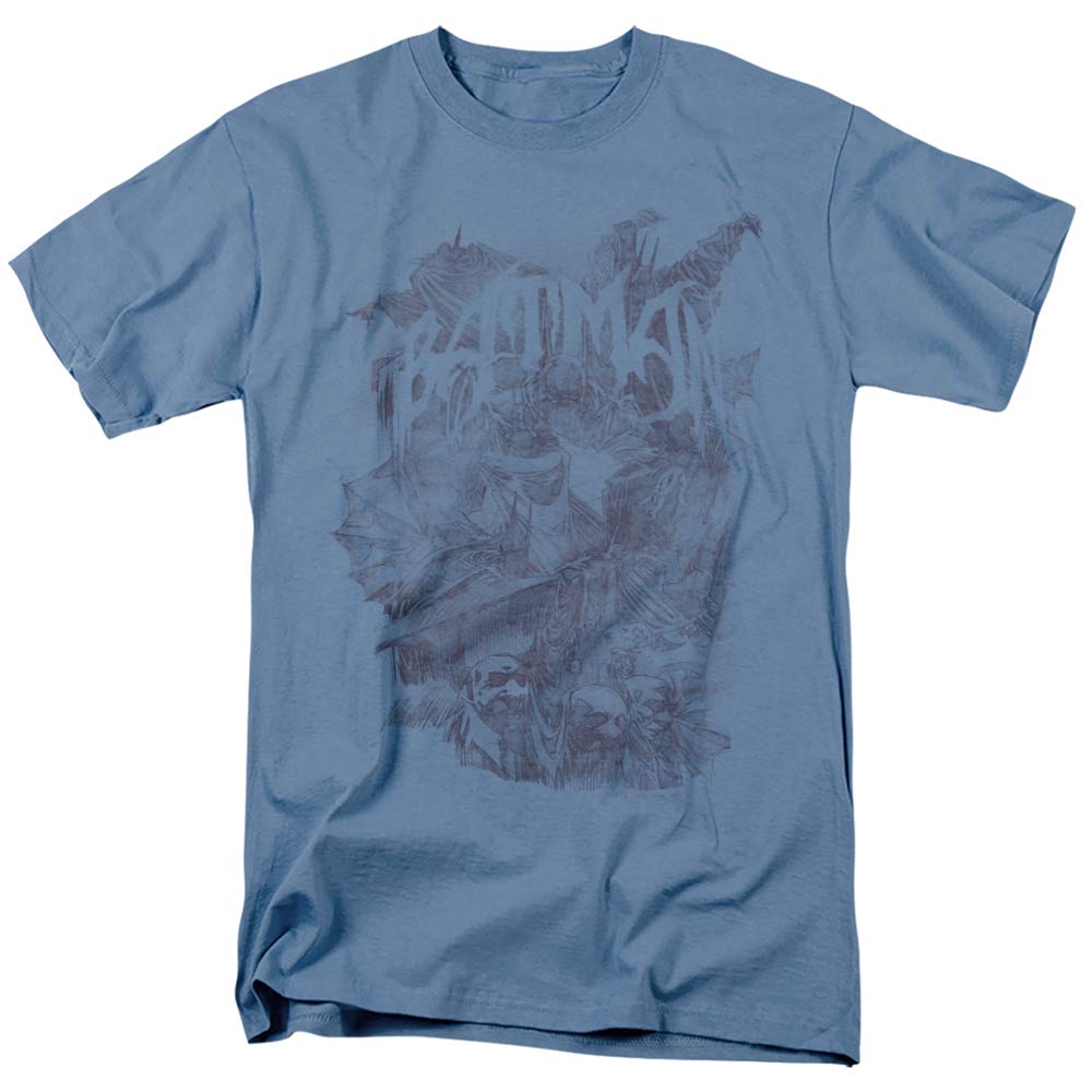 Batman Pencil Bat Collage Graphic T-Shirt for Men & Women | Unisex Superhero Tee | Casual Wear & Cosplay Outfit