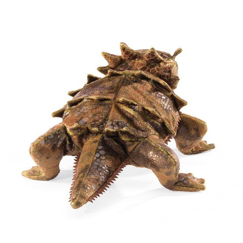 Folkmanis Horned Lizard Hand Puppet - Realistic Animal Puppet for Kids, Storytelling & Educational Play - Perfect for Classroom, Theater & Imaginative Play