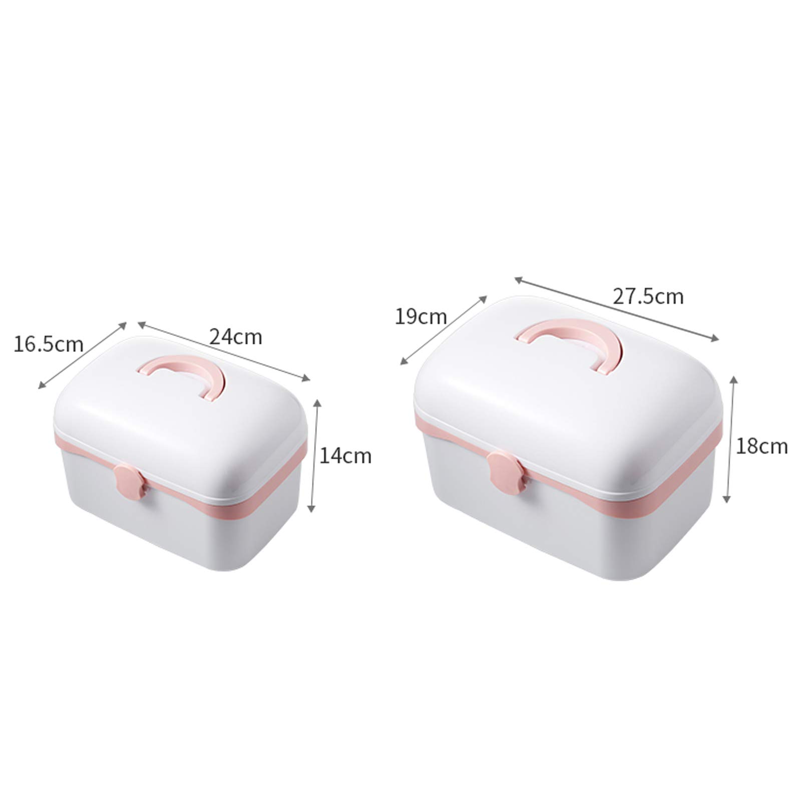 Portable First Aid Kit for Home, Travel & Work - Durable Multi-Layer Medicine Box with Handle (24x16.5x14cm) | Emergency Medical Storage for Family Safety, Camping & Office Use