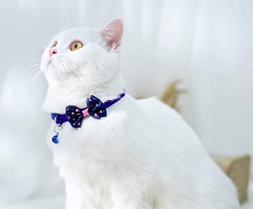 SR VISION Adjustable Dog Collar with Bell & Bow Tie - Cute Safety Collar for Puppies & Small Dogs (Multiple Colors) - Perfect for Daily Walks, Pet Parties & Photo Shoots