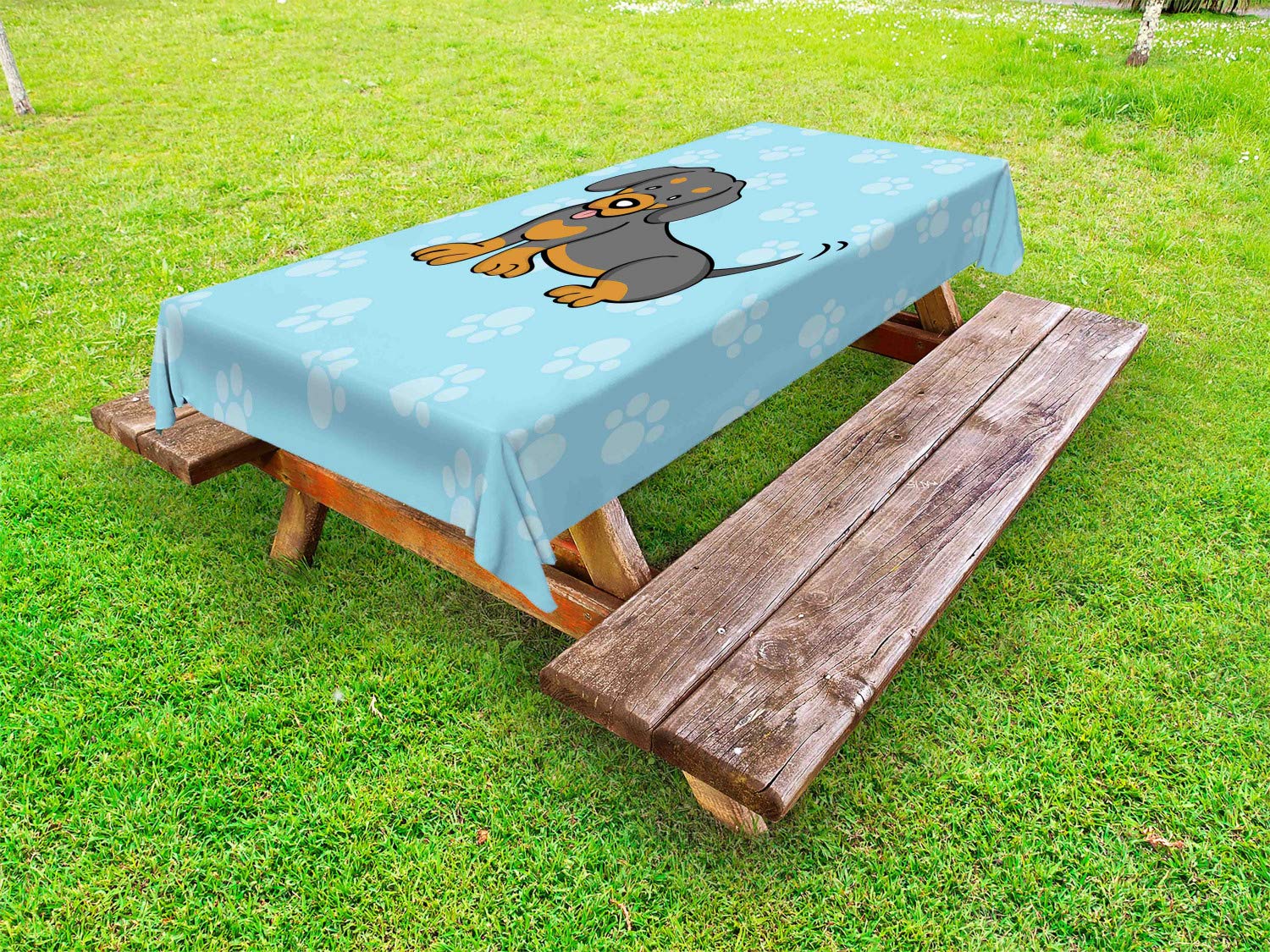 Ambesonne Washable Outdoor Picnic Tablecloth - 58