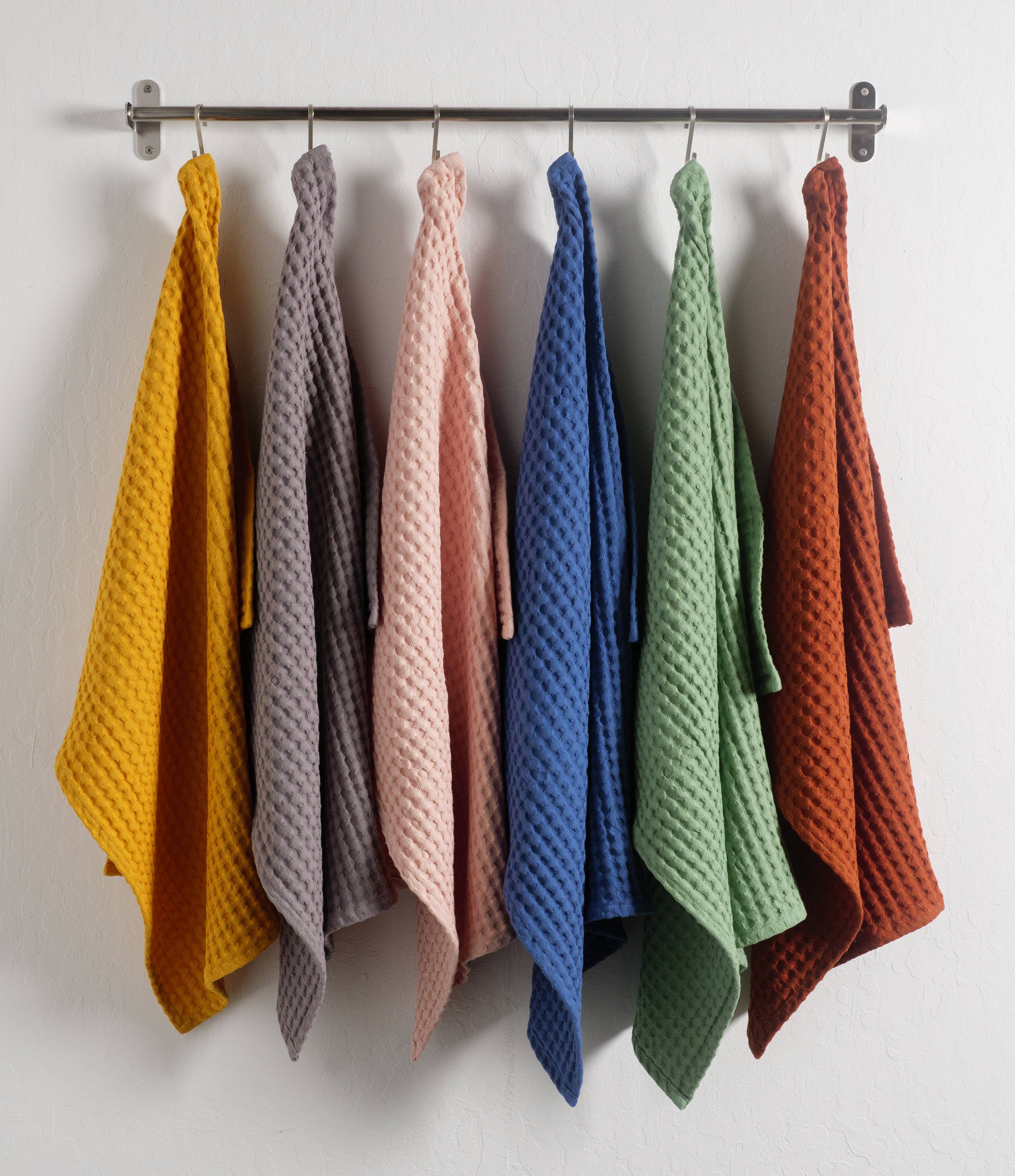 Premium Jumbo Waffle Weave Kitchen Towels Set - Super Absorbent & Quick Drying Dish Cloths for Cooking, Baking & Cleaning - 6 Pack Cotton Kitchen Towels for Home & Restaurant Use