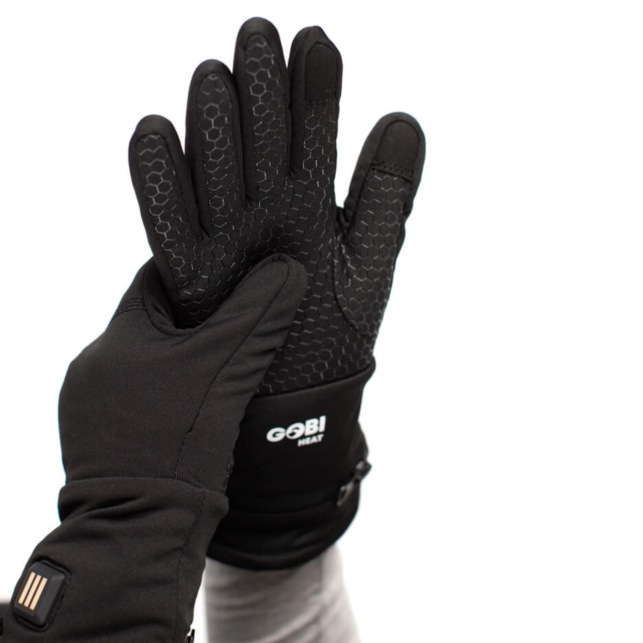 Stealth II Heated Glove Liners - 6 Hours Continuous Warmth | Rechargeable Battery & USB Charger Included | Full Finger Heating Technology | Onyx Black | Perfect for Skiing, Snowboarding & Winter Outdoor Activities
