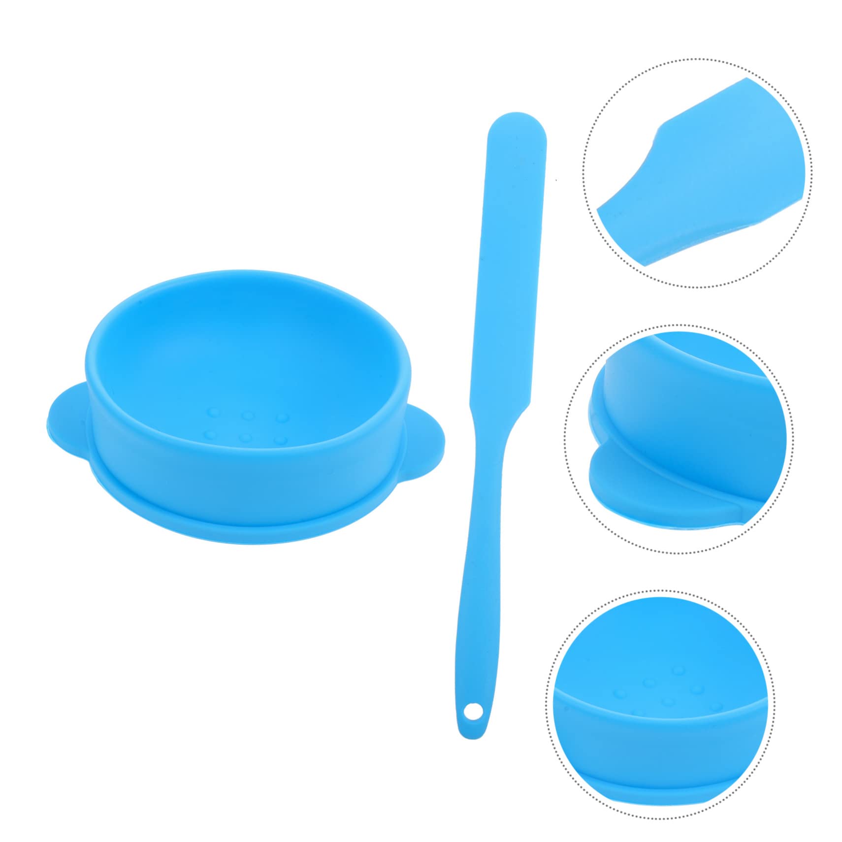 FOMIYES Silicone Mask Mixing Bowl Set - 2pcs Non-Stick Face Mask Mixing Bowls with Scraper - Easy to Clean & Apply - Perfect for DIY Facial Masks, Spa Treatments & Beauty Salons