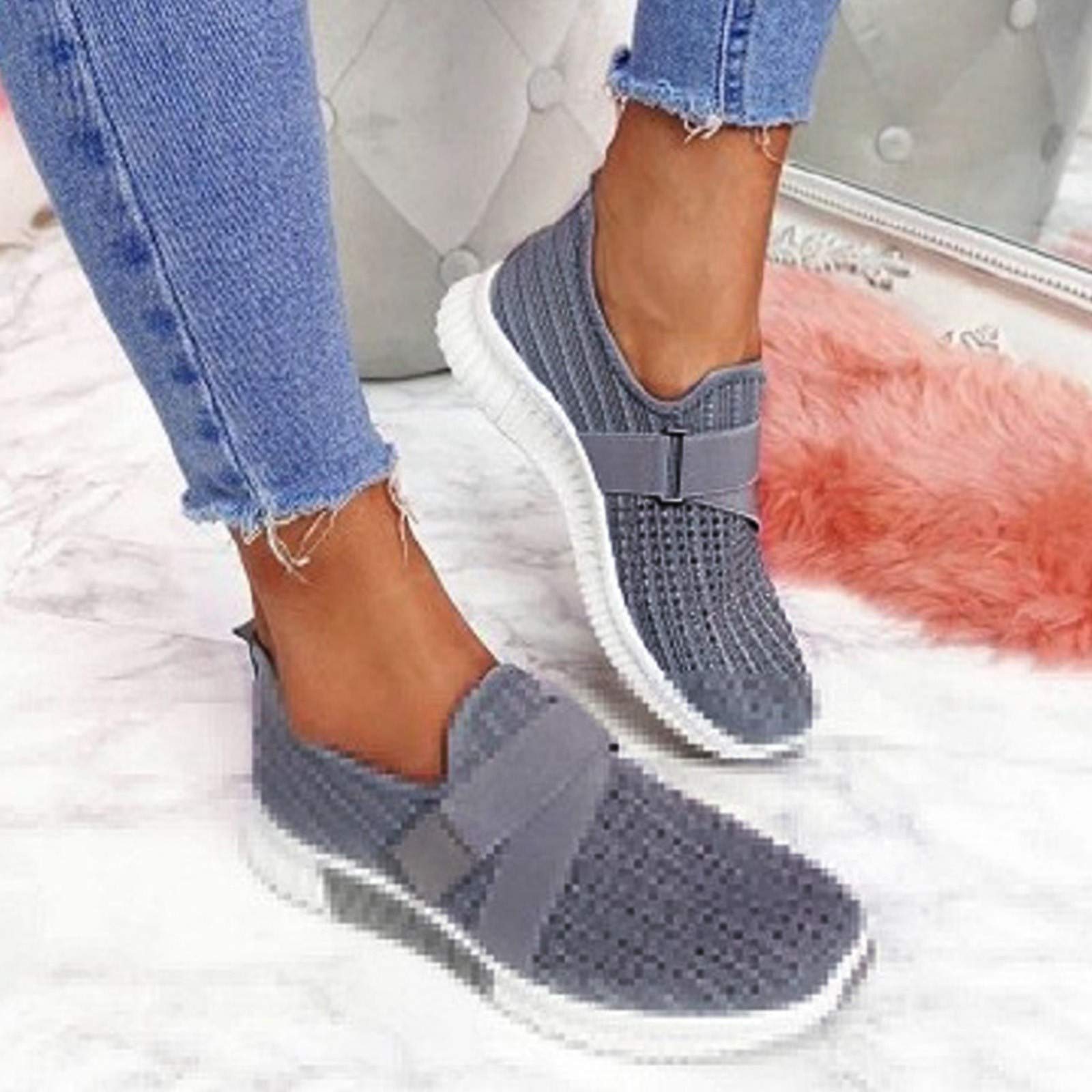 Women's & Men's Low-Top Slip-On Fashion Sneakers - Casual Tennis Shoes for Work, Food Service & Everyday Wear | White Platform Sneakers, Brown Tennis Shoes & Dressy Loafers | Perfect for Office, Walking & Casual Outfits