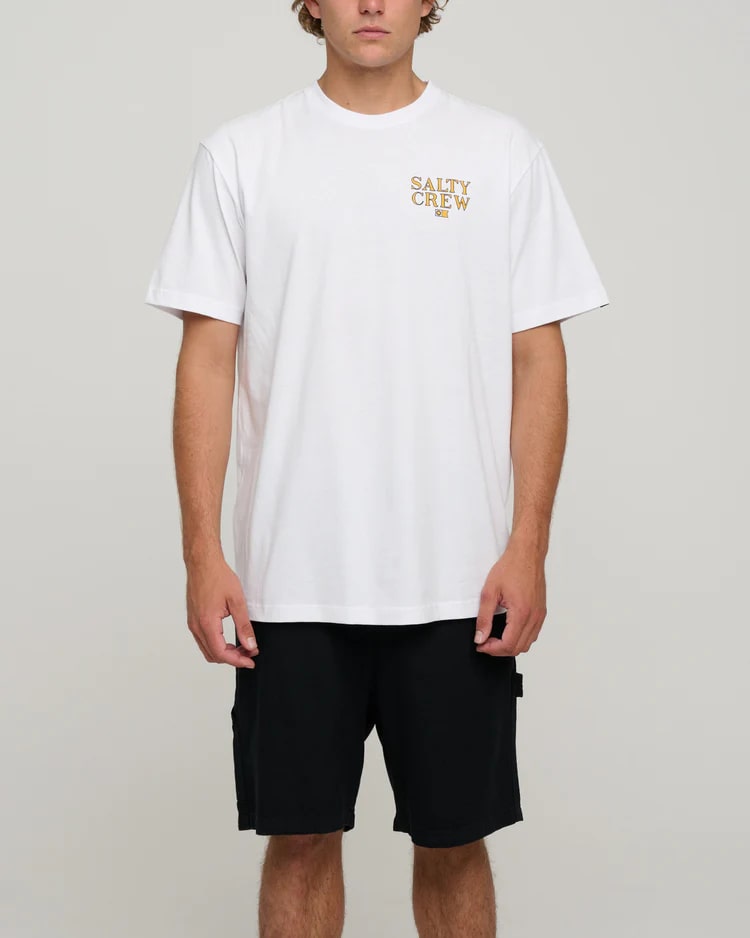 Salty Crew Fish On Standard Tee - Comfortable Men's Fishing T-Shirt for Outdoor Activities & Casual Wear