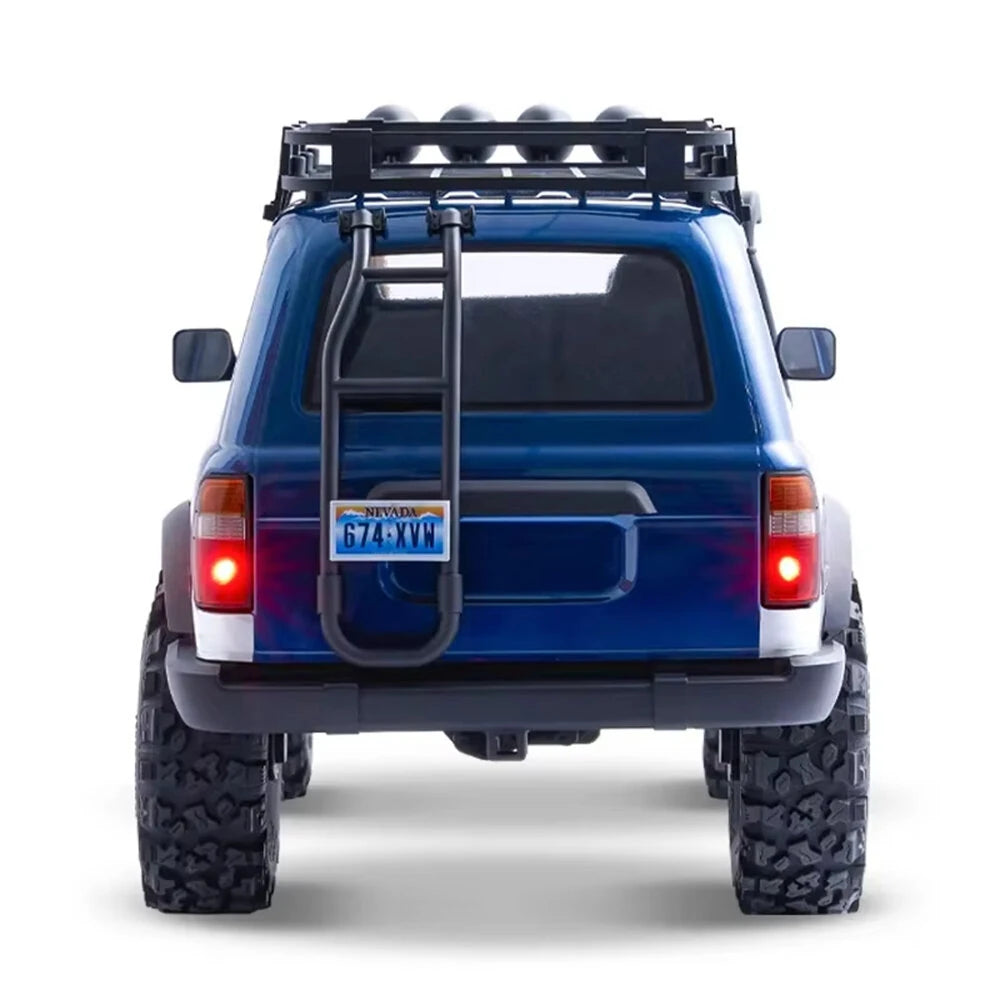 FMS FCX10 PRO 1/10 Scale 4WD Brushless Remote Control RC Car - Toyota Land Cruiser LC80 RS Model for Off-Road Adventure & Rock Crawling (Ideal for Outdoor Racing, Backyard Driving & RC Hobbyists)
