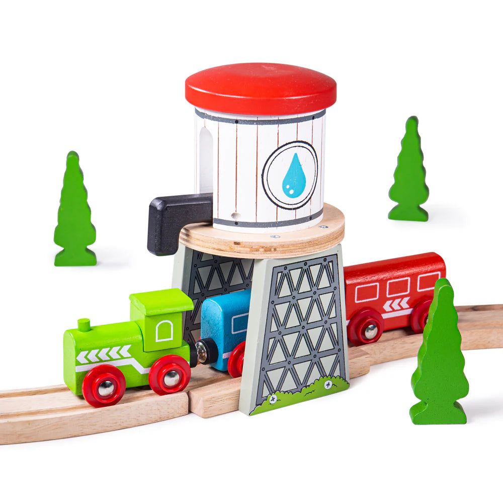 Premium Wooden Water Tower Model Kit - DIY Miniature Building Replica for Train Sets & Home Decor - Perfect for Hobbyists, Collectors & Model Railroad Enthusiasts