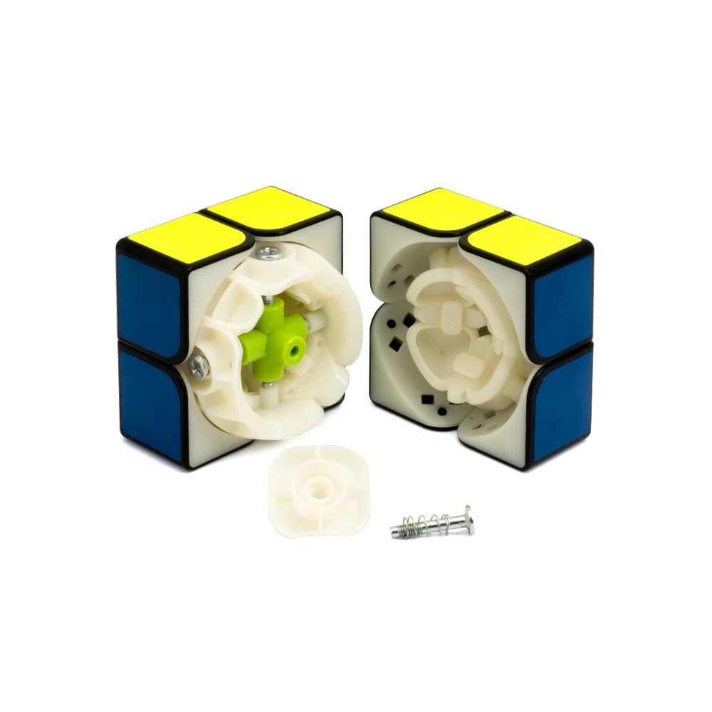 Cubelelo Drift 2x2 Black 3D Puzzle Set with Lubricant & Stand - Stress Relief Fidget Toy, Brain Teaser Travel Game for Adults & Kids Ages 3+ - Perfect for Office, Home, School & Travel Entertainment