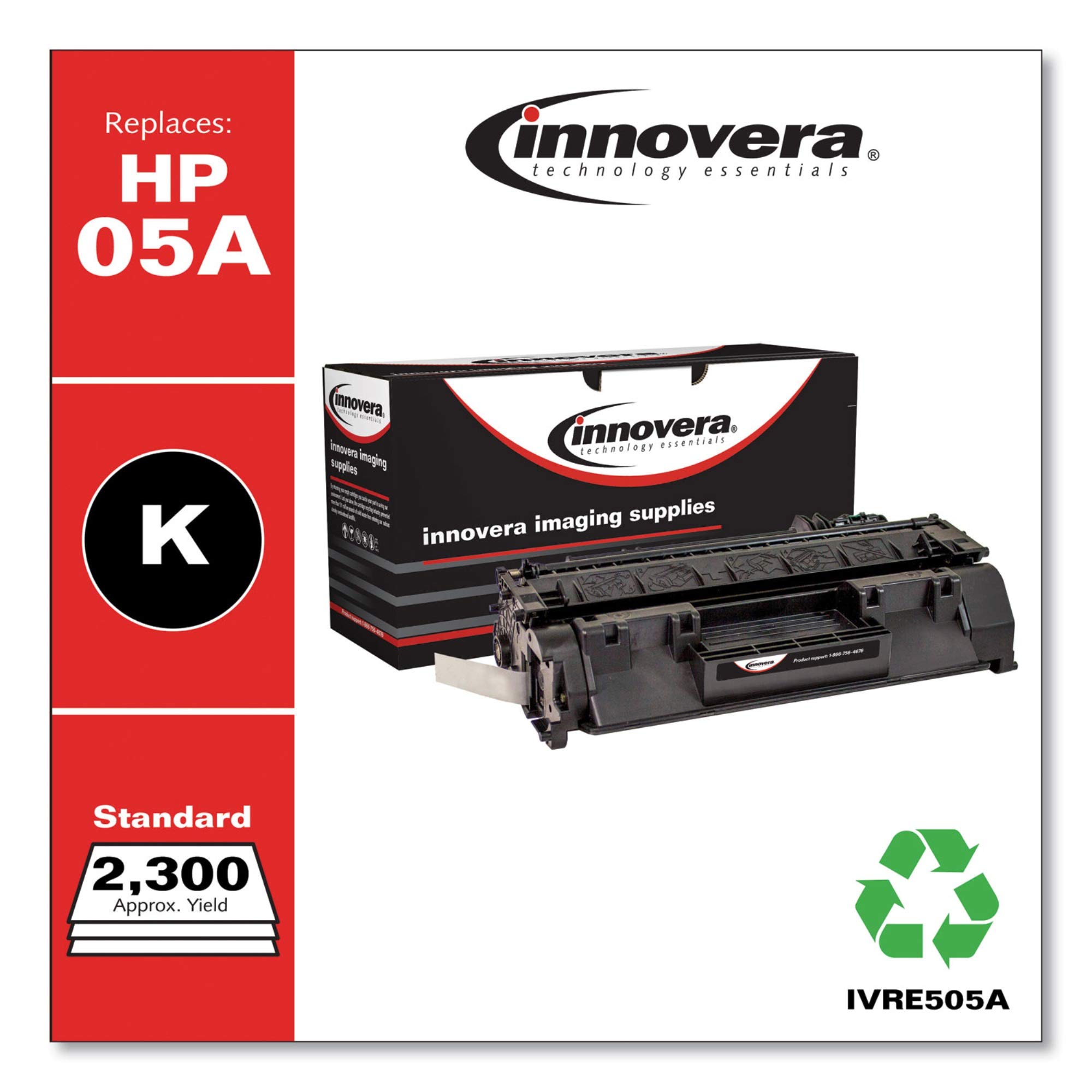 IVRE505A - High-Quality Remanufactured CE505A/05A Laser Toner Cartridge | Compatible with HP Printers | Perfect for Office & Home Printing Needs