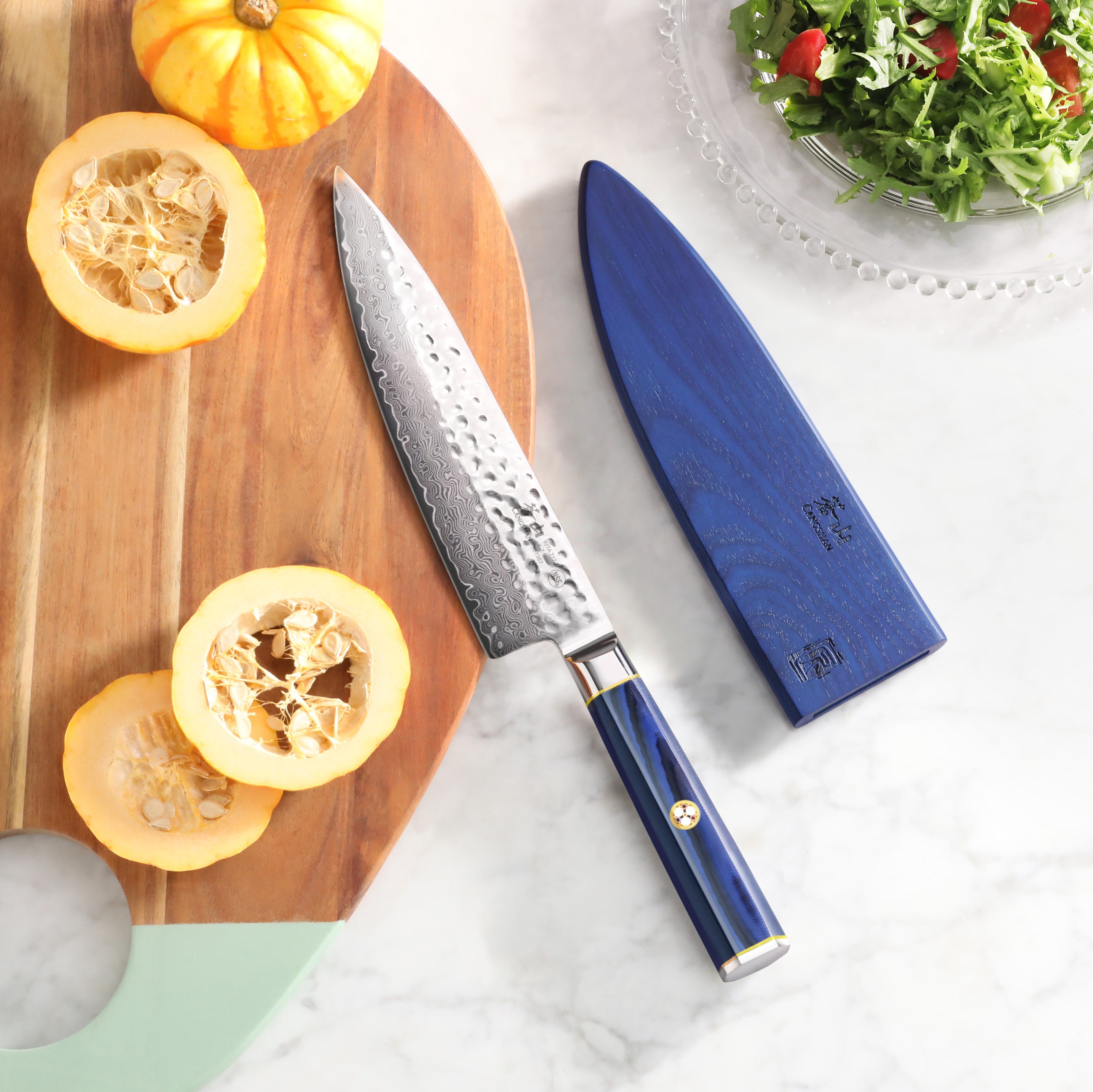 Premium 8-Piece Chef Knife Set - High-Quality Kitchen Knives for Professional & Home Cooking - Perfect for Slicing, Dicing, and Meal Prep