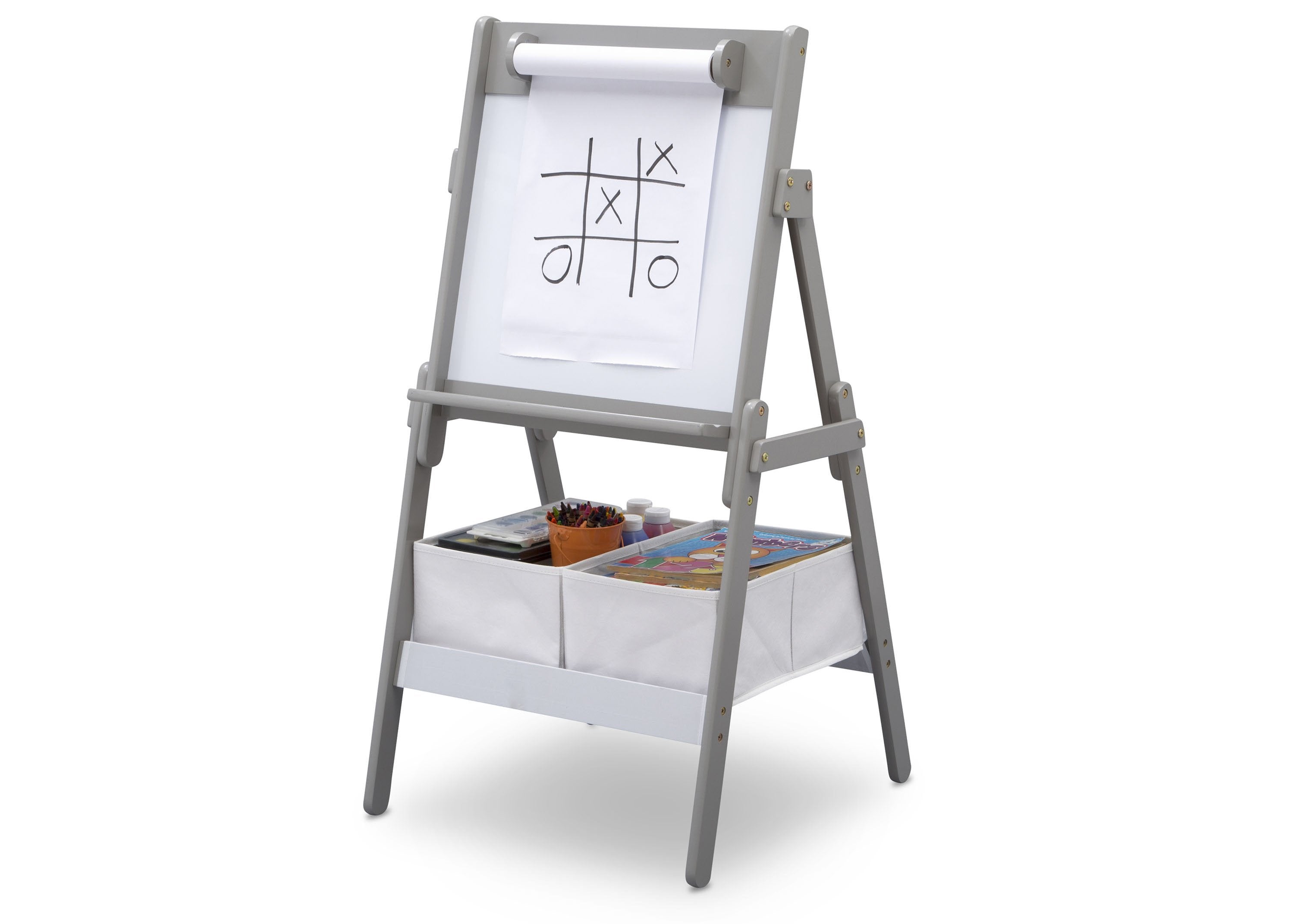 Classic Kids Whiteboard & Dry Erase Easel with Paper Roll and Storage - Perfect for Homeschooling, Classroom Learning & Creative Play