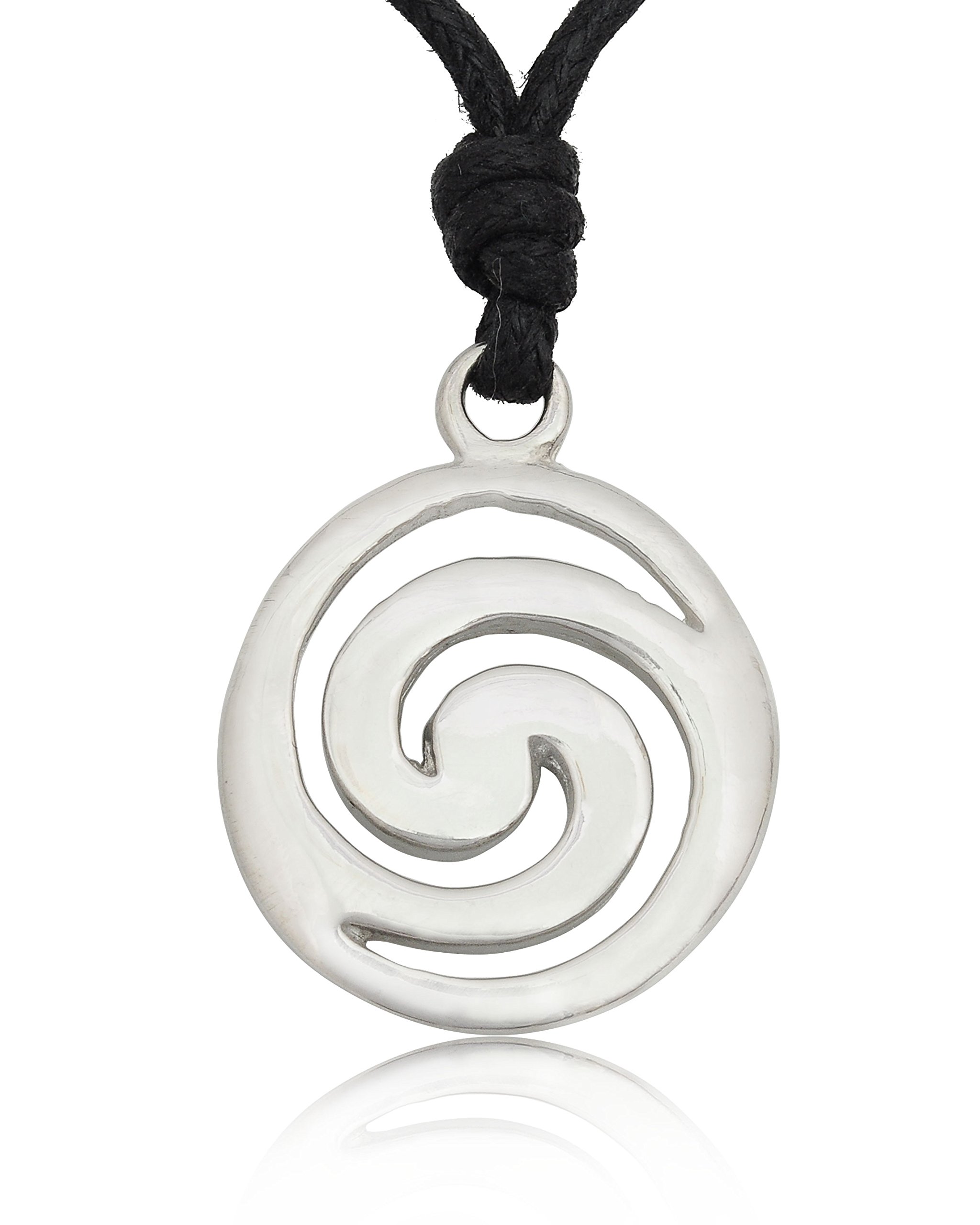 Maori Tribal Silver Pewter Charm Necklace Pendant - Handmade Polynesian Jewelry for Women - Perfect for Cultural Events, Gifts & Boho Fashion