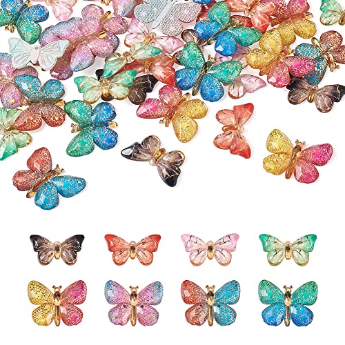 Resin Butterfly-48Pcs