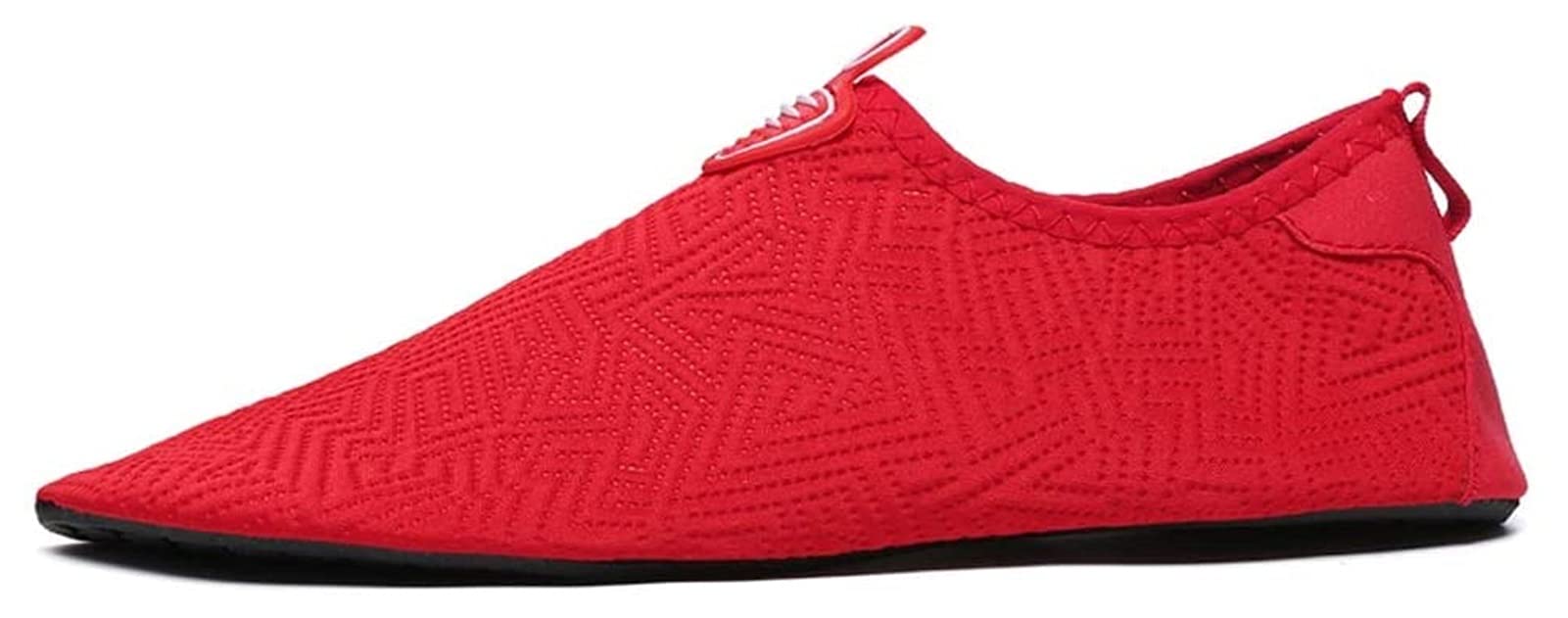 **Non-Slip Water Shoes for Men & Women - Beach, Swimming, Diving, Yoga - Soft Comfortable Quick-Dry Aqua Socks (Red, Size 41-42 EU) - Perfect for Beach Walks, Poolside, and Water Sports**